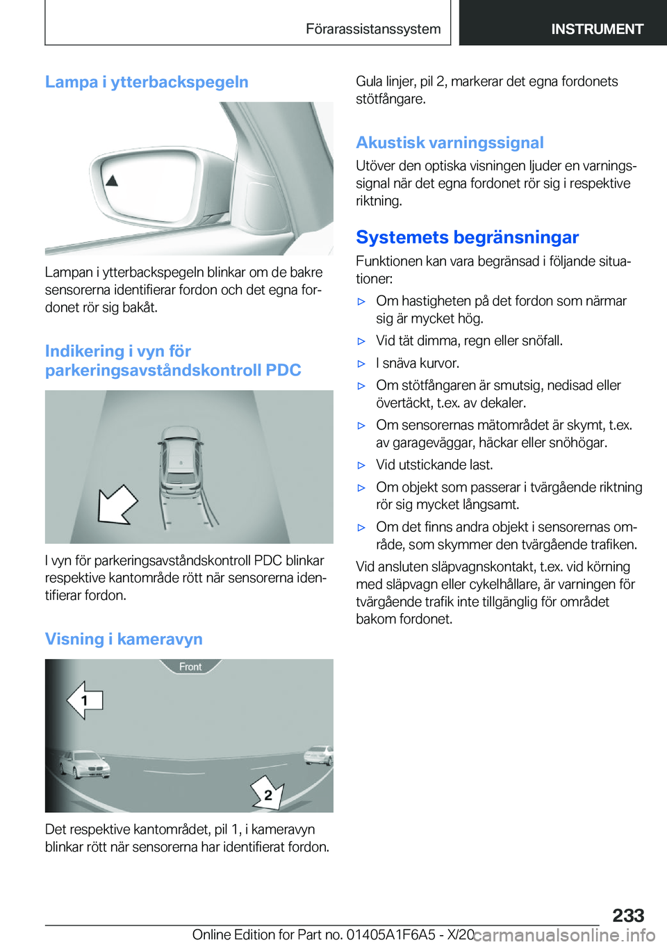 BMW X4 2021  InstruktionsbÖcker (in Swedish) �L�a�m�p�a��i��y�t�t�e�r�b�a�c�k�s�p�e�g�e�l�n
�L�a�m�p�a�n��i��y�t�t�e�r�b�a�c�k�s�p�e�g�e�l�n��b�l�i�n�k�a�r��o�m��d�e��b�a�k�r�e
�s�e�n�s�o�r�e�r�n�a��i�d�e�n�t�i�f�i�e�r�a�r��f�o�r�d�o�n