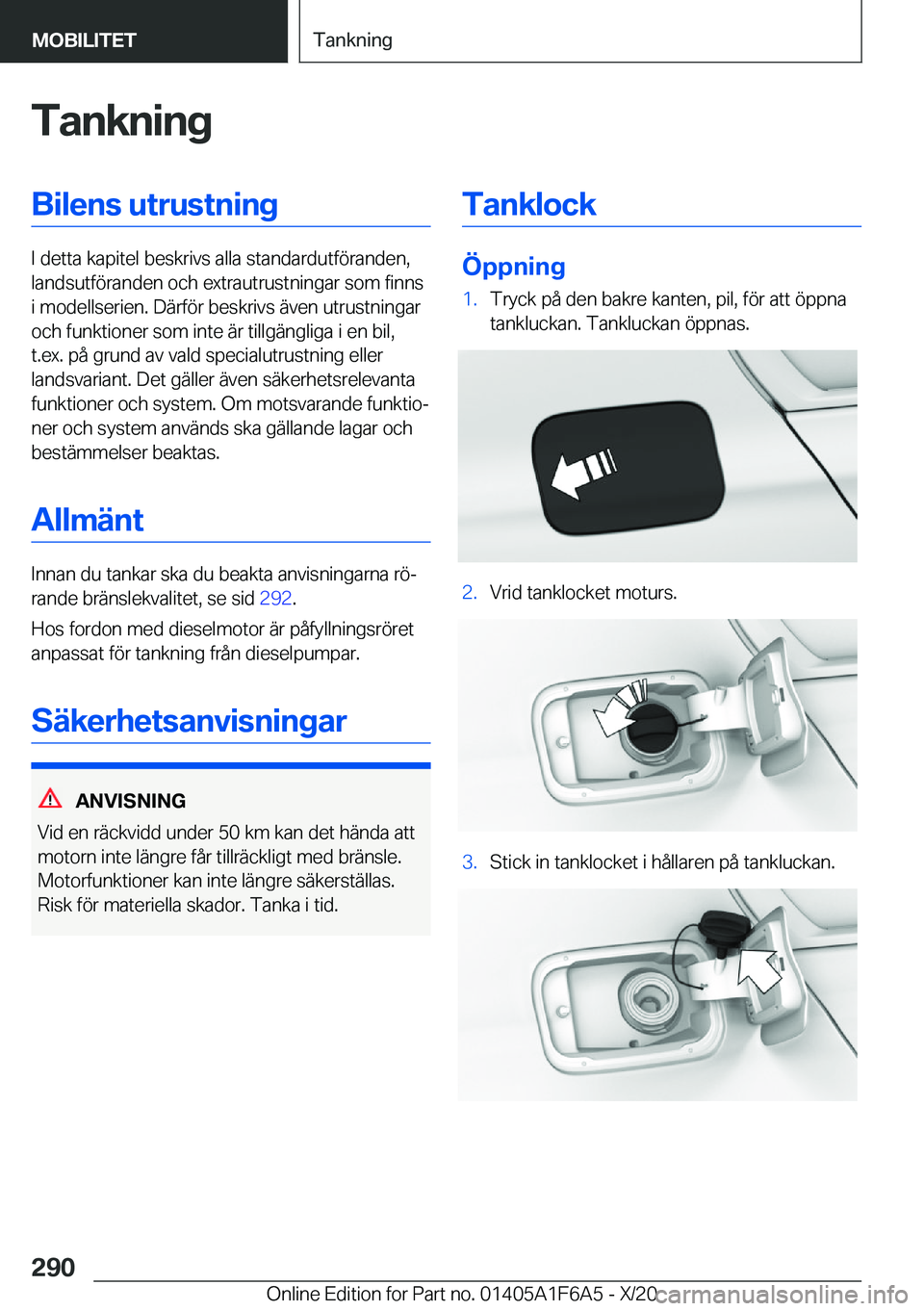 BMW X4 2021  InstruktionsbÖcker (in Swedish) �T�a�n�k�n�i�n�g�B�i�l�e�n�s��u�t�r�u�s�t�n�i�n�g
�I��d�e�t�t�a��k�a�p�i�t�e�l��b�e�s�k�r�i�v�s��a�l�l�a��s�t�a�n�d�a�r�d�u�t�f�