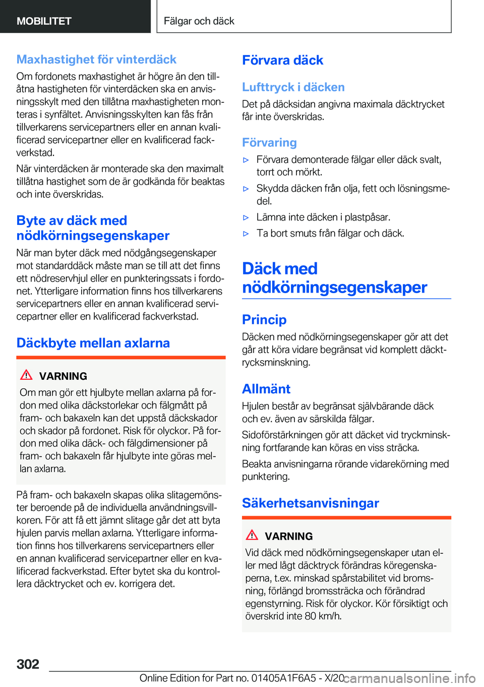 BMW X4 2021  InstruktionsbÖcker (in Swedish) �M�a�x�h�a�s�t�i�g�h�e�t��f�
