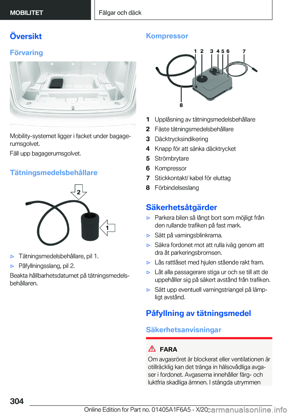BMW X4 2021  InstruktionsbÖcker (in Swedish) �