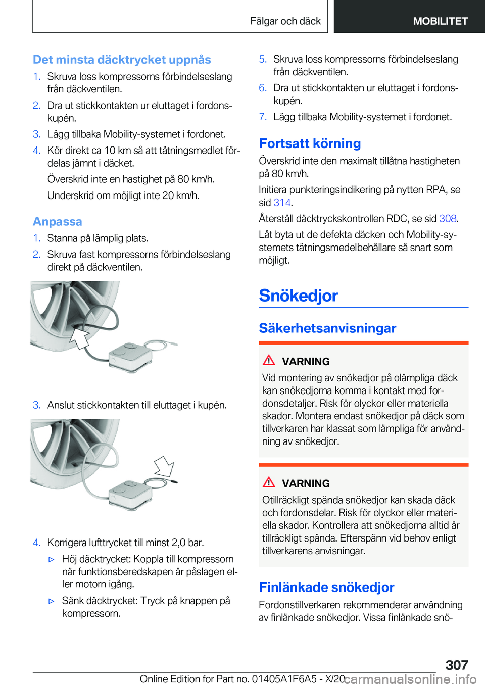 BMW X4 2021  InstruktionsbÖcker (in Swedish) �D�e�t��m�i�n�s�t�a��d�ä�c�k�t�r�y�c�k�e�t��u�p�p�n�å�s�1�.�S�k�r�u�v�a��l�o�s�s��k�o�m�p�r�e�s�s�o�r�n�s��f�