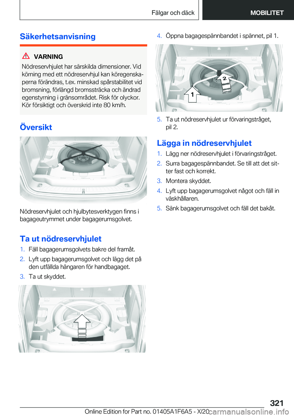 BMW X4 2021  InstruktionsbÖcker (in Swedish) �S�ä�k�e�r�h�e�t�s�a�n�v�i�s�n�i�n�g
�V�A�R�N�I�N�G
�N�