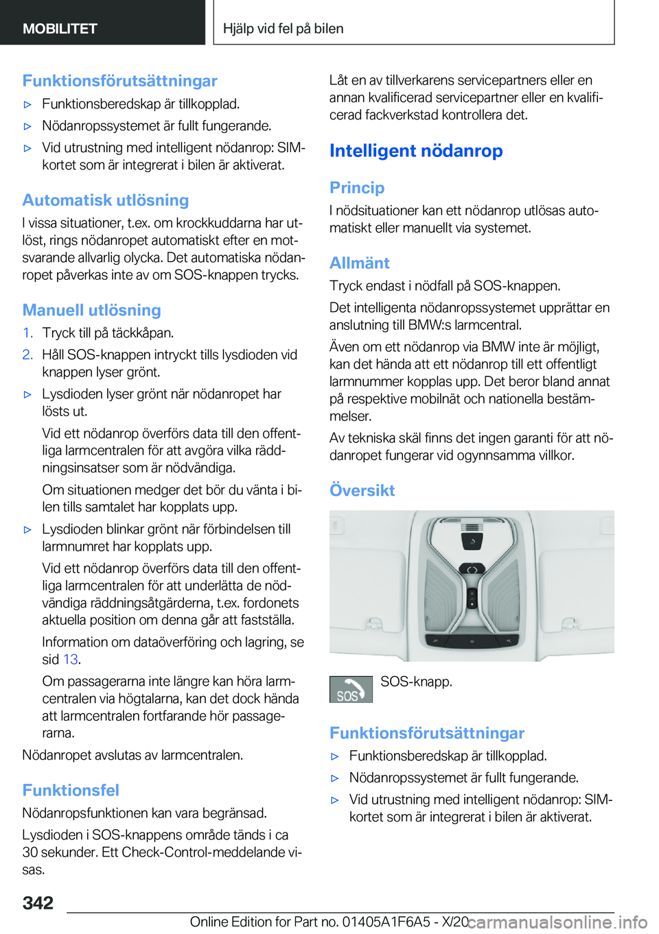 BMW X4 2021  InstruktionsbÖcker (in Swedish) �F�u�n�k�t�i�o�n�s�f�