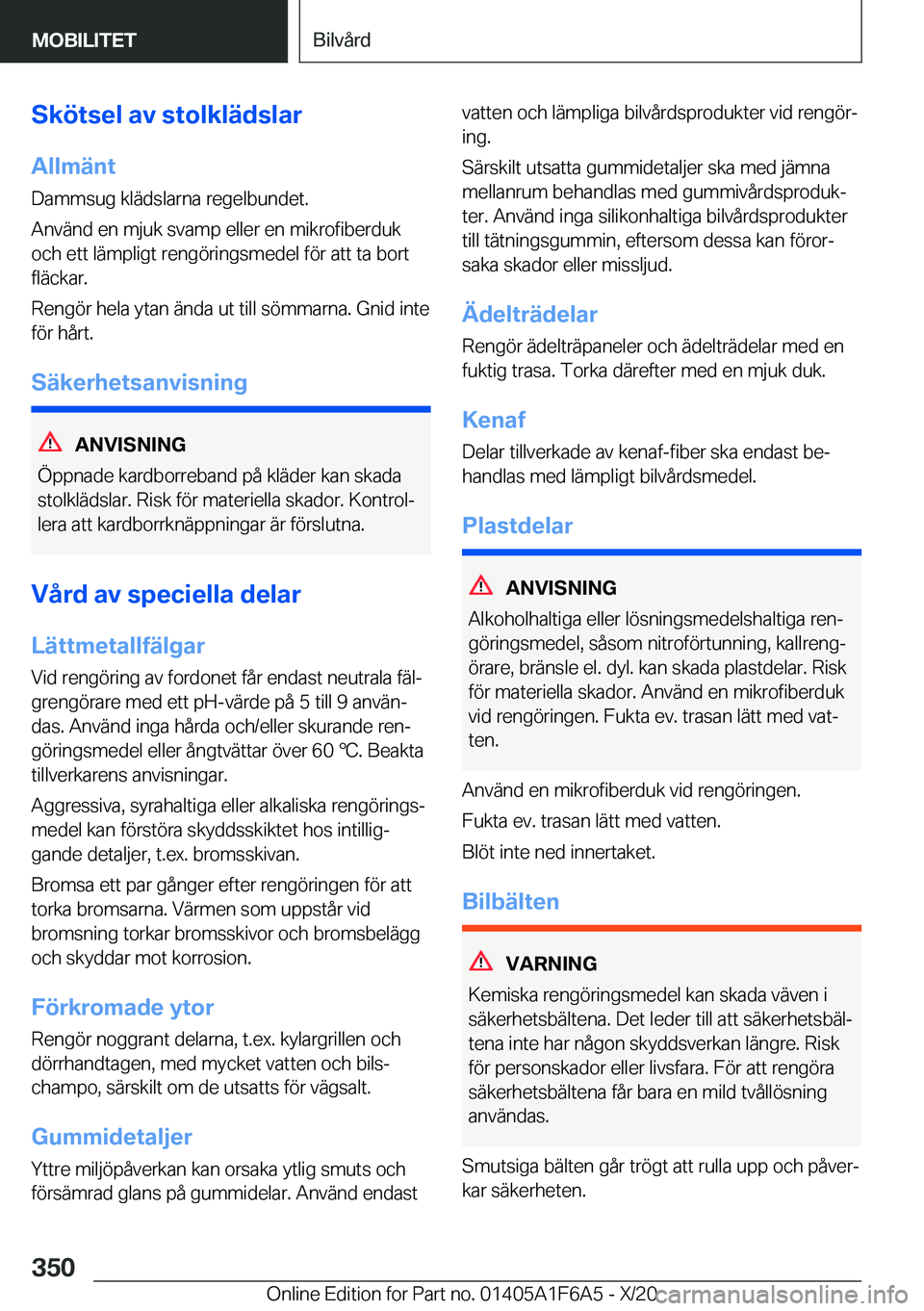 BMW X4 2021  InstruktionsbÖcker (in Swedish) �S�k�