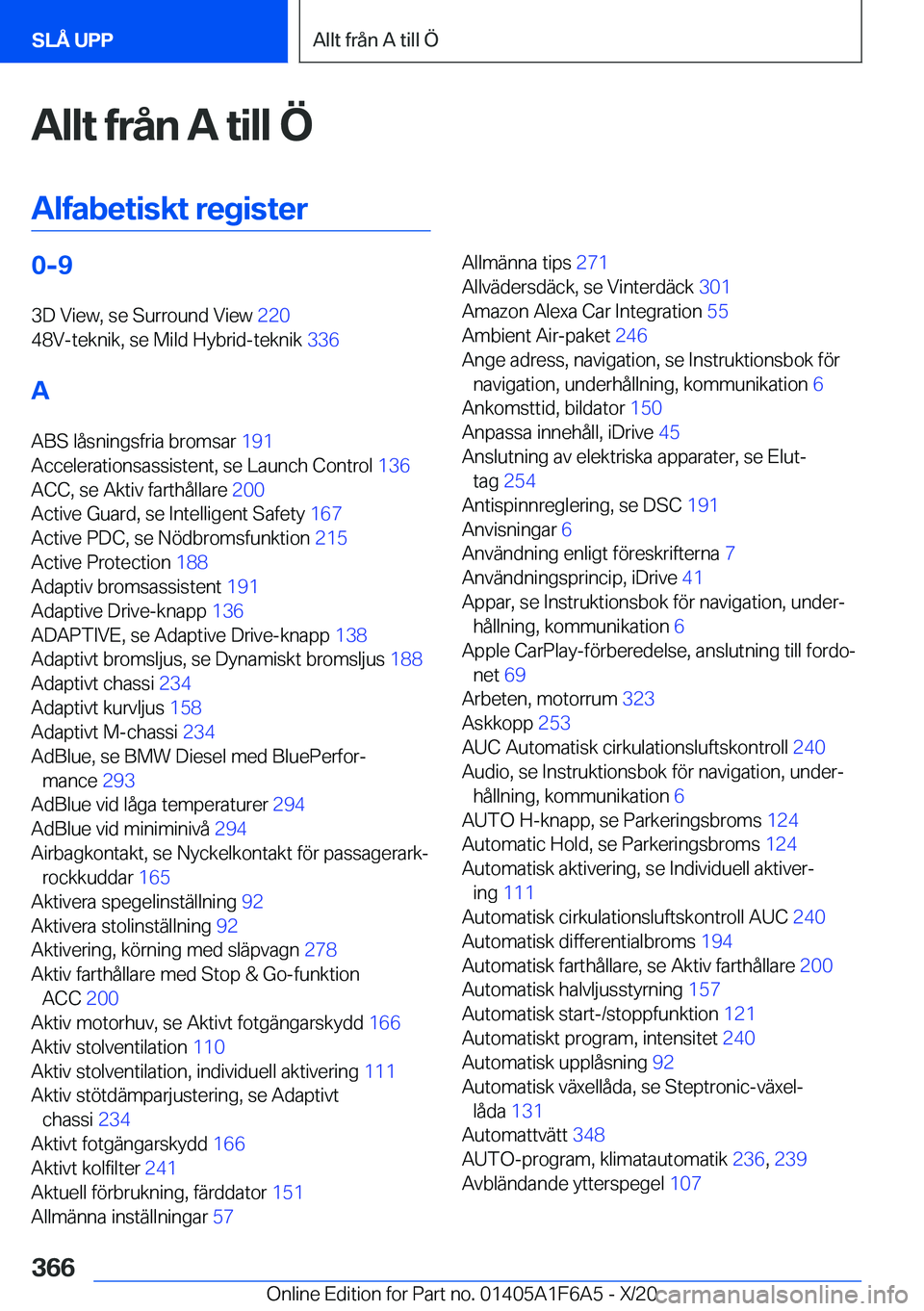 BMW X4 2021  InstruktionsbÖcker (in Swedish) �A�l�l�t��f�r�å�n��A��t�i�l�l��