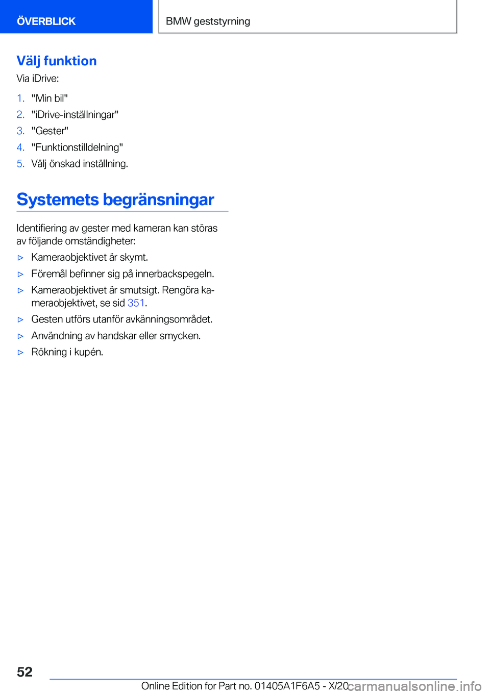 BMW X4 2021  InstruktionsbÖcker (in Swedish) �V�ä�l�j��f�u�n�k�t�i�o�n�V�i�a��i�D�r�i�v�e�:�1�.��M�i�n��b�i�l��2�.��i�D�r�i�v�e�-�i�n�s�t�ä�l�l�n�i�n�g�a�r��3�.��G�e�s�t�e�r��4�.��F�u�n�k�t�i�o�n�s�t�i�l�l�d�e�l�n�i�n�g��5�.�V�ä�l�