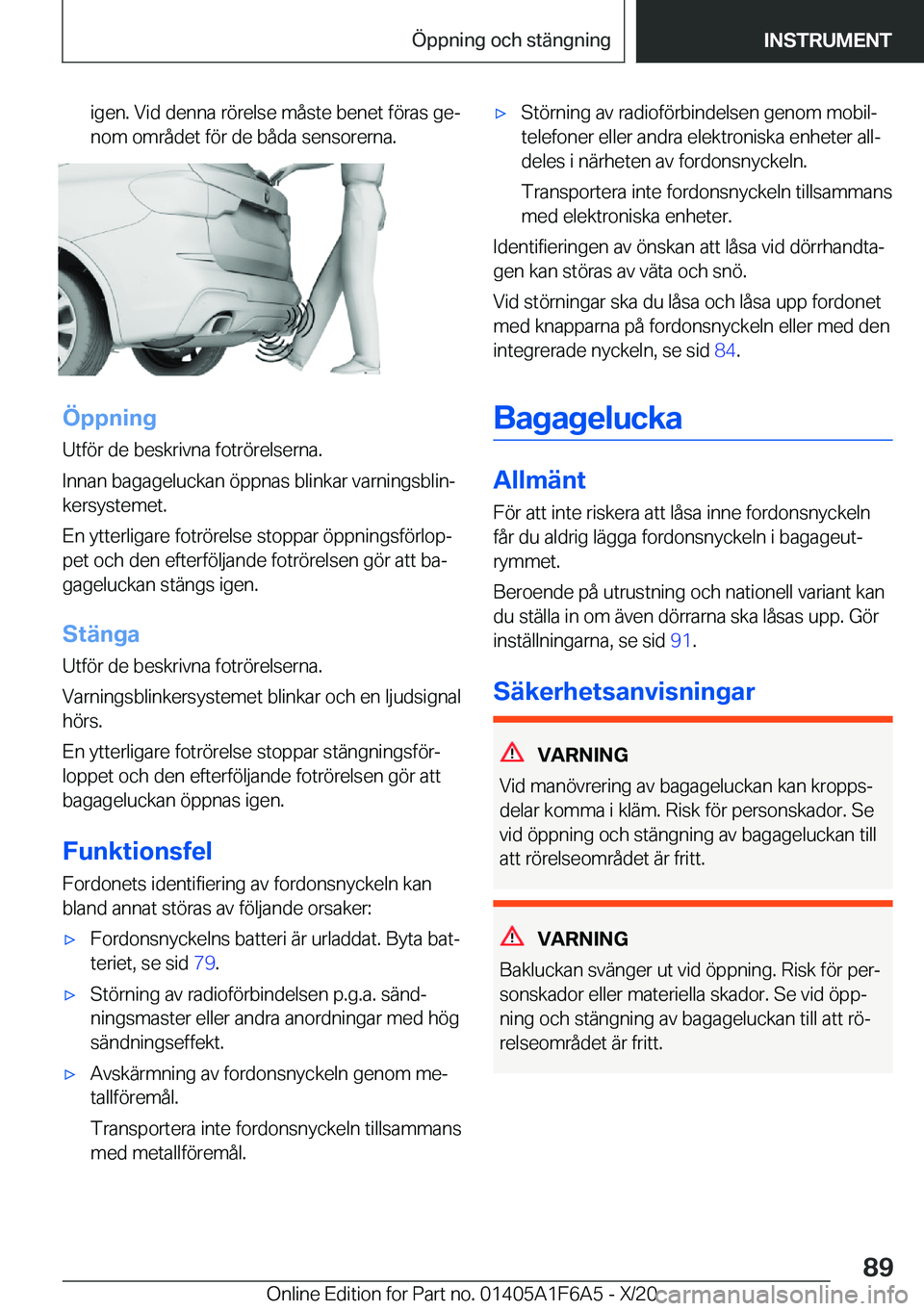 BMW X4 2021  InstruktionsbÖcker (in Swedish) �i�g�e�n�.��V�i�d��d�e�n�n�a��r�