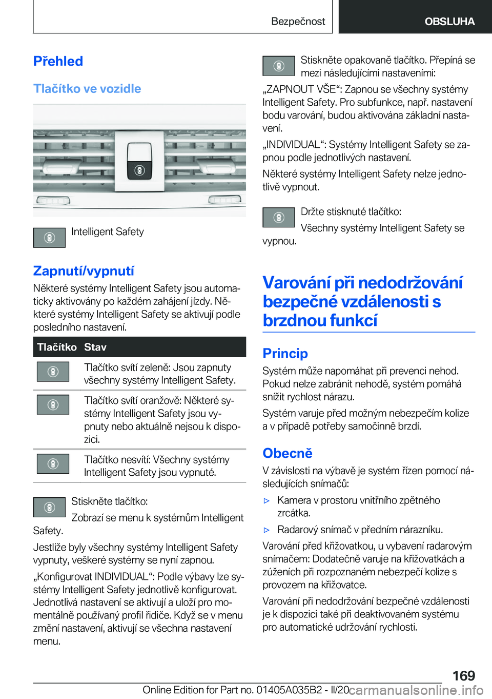 BMW X4 2020  Návod na použití (in Czech) �P�e�h�l�e�d
�T�l�a�č�