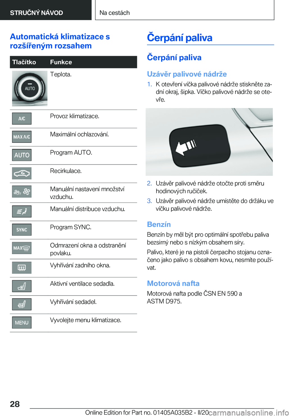 BMW X4 2020  Návod na použití (in Czech) �A�u�t�o�m�a�t�i�c�k�