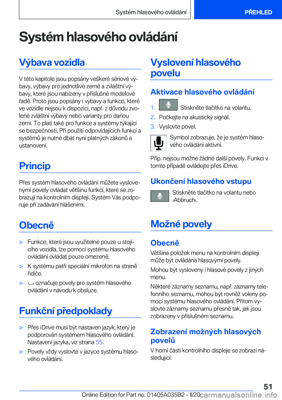 BMW X4 2020  Návod na použití (in Czech) �S�y�s�t�