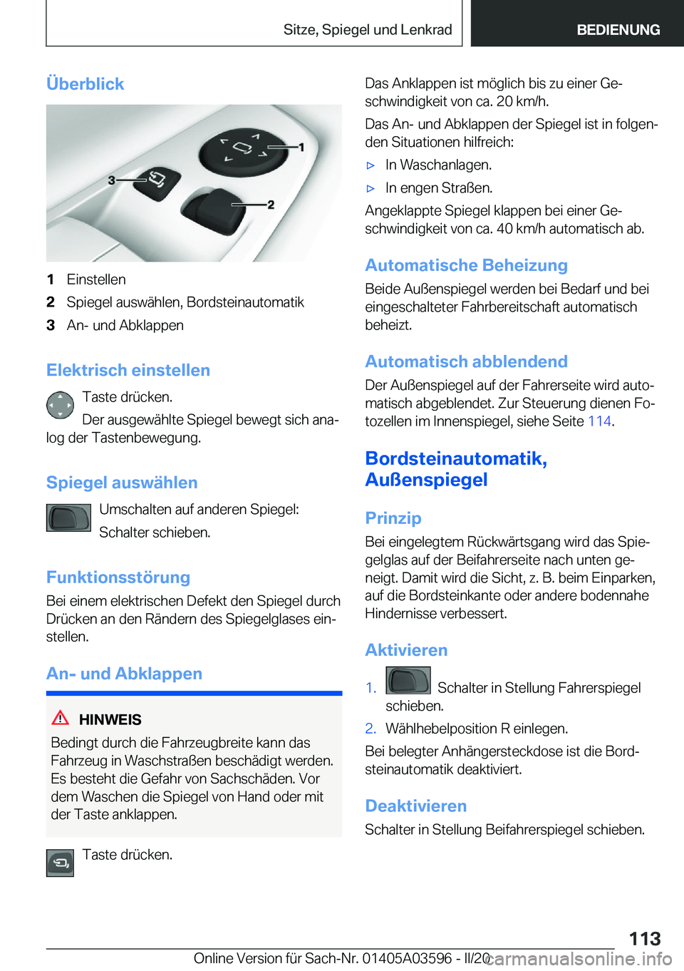 BMW X4 2020  Betriebsanleitungen (in German) �