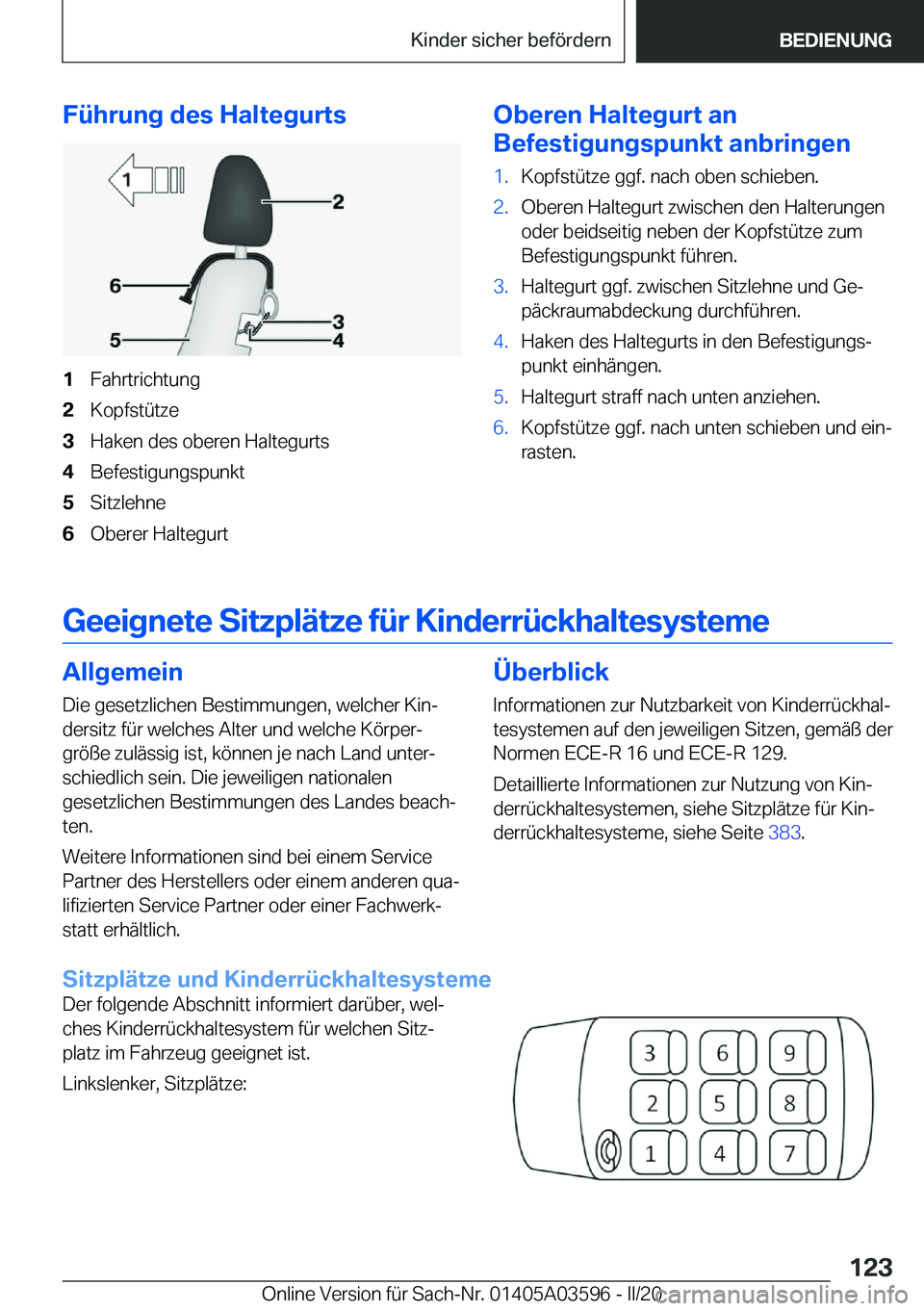 BMW X4 2020  Betriebsanleitungen (in German) �F�
