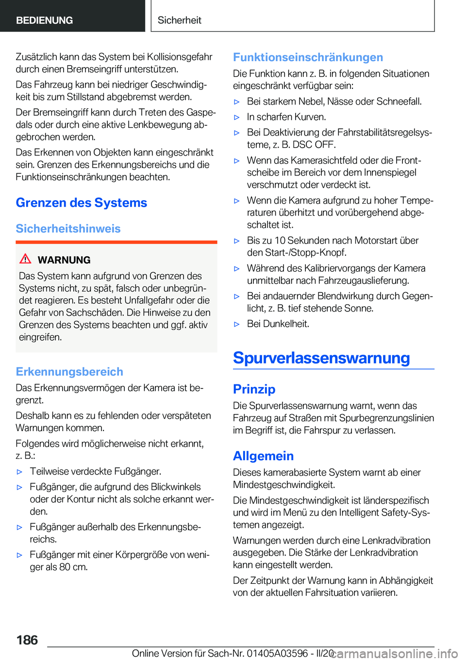 BMW X4 2020  Betriebsanleitungen (in German) �Z�u�s�