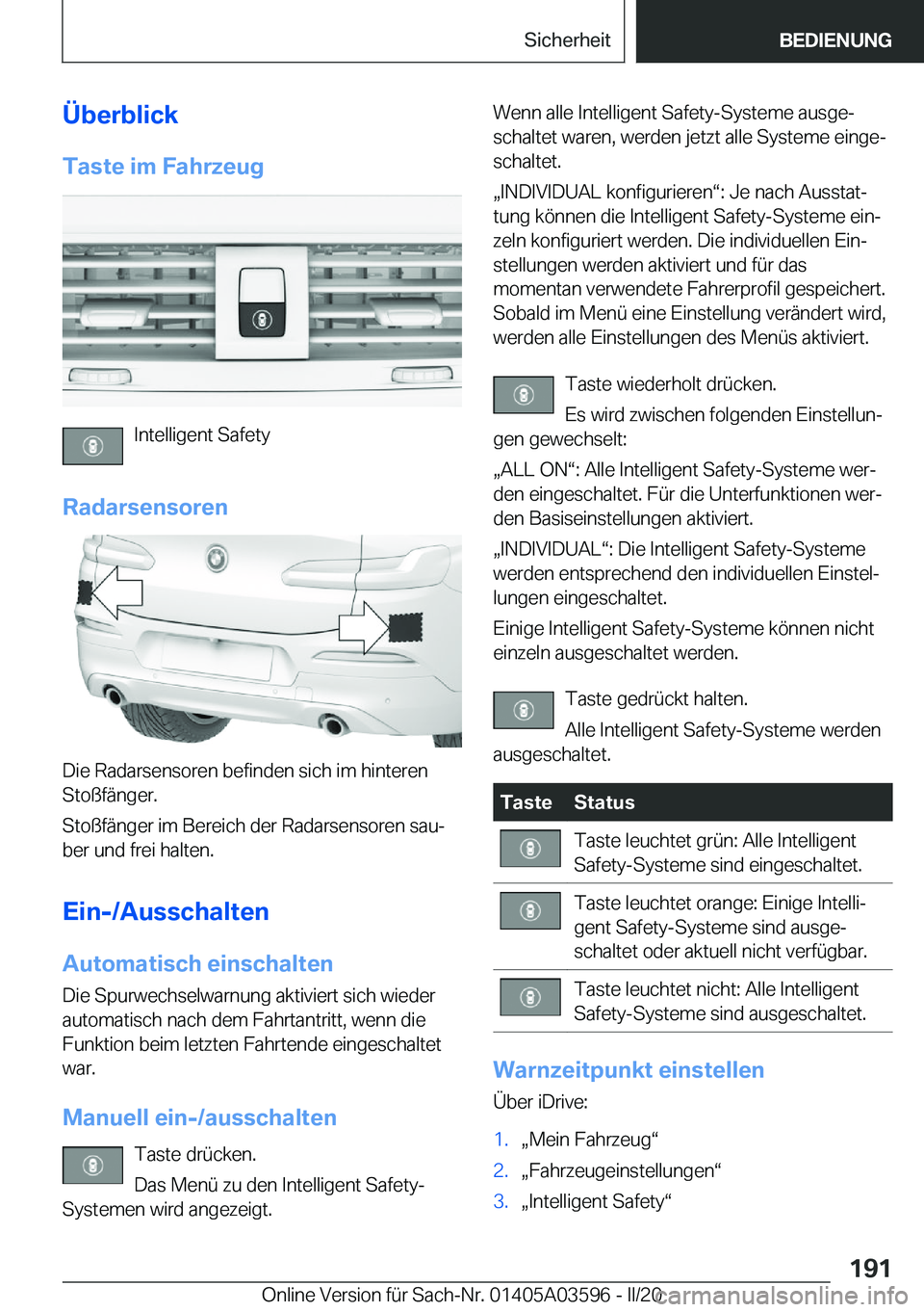 BMW X4 2020  Betriebsanleitungen (in German) �