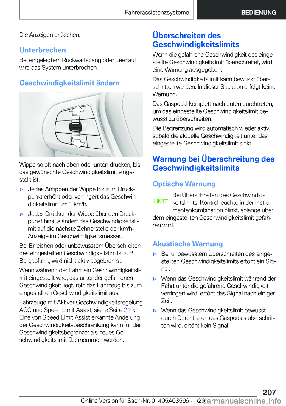 BMW X4 2020  Betriebsanleitungen (in German) �D�i�e��A�n�z�e�i�g�e�n��e�r�l�
