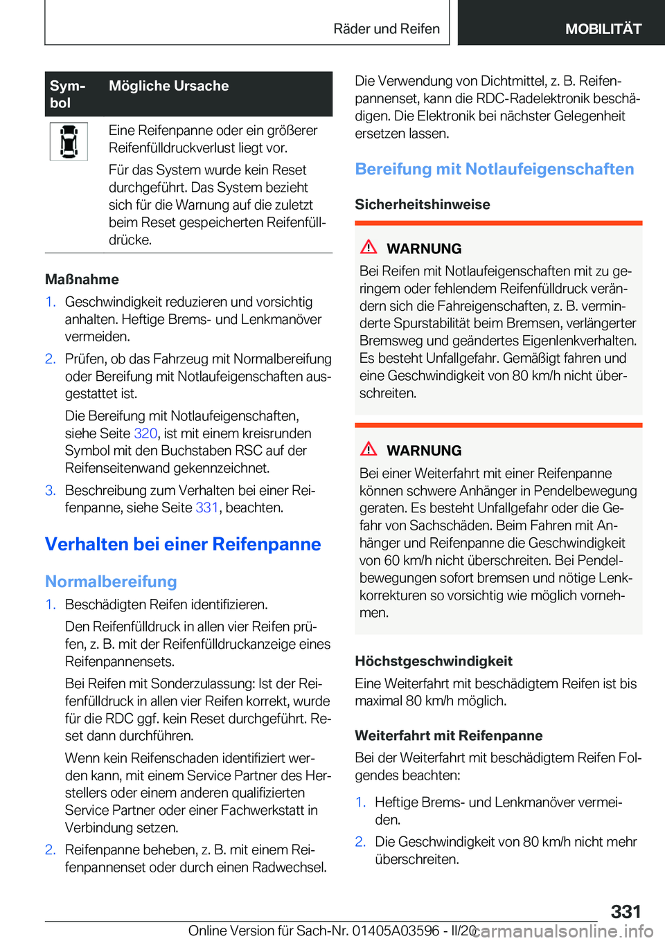 BMW X4 2020  Betriebsanleitungen (in German) �S�y�mj
�b�o�l�M�