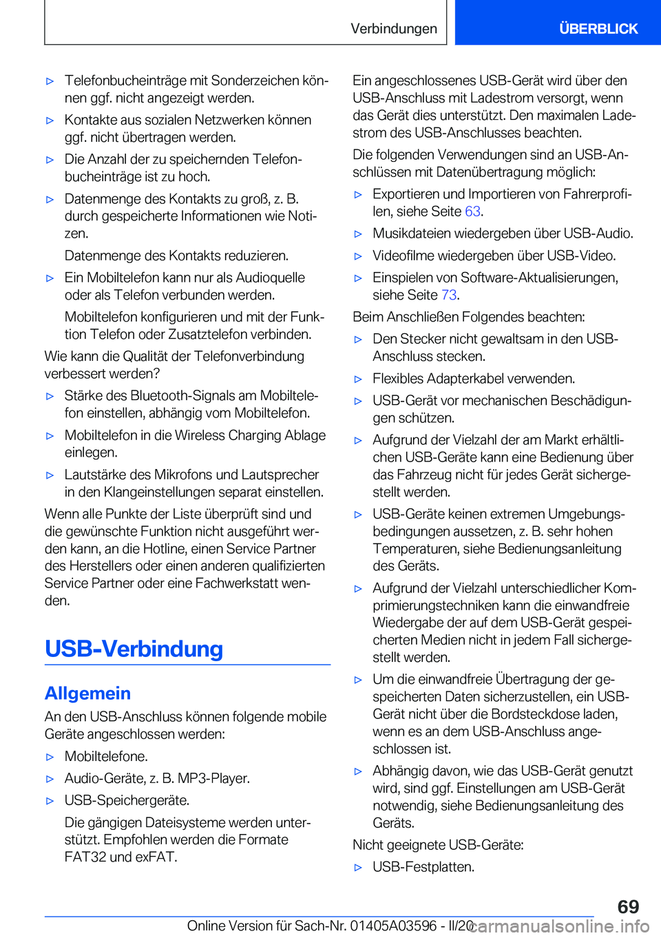 BMW X4 2020  Betriebsanleitungen (in German) x�T�e�l�e�f�o�n�b�u�c�h�e�i�n�t�r�