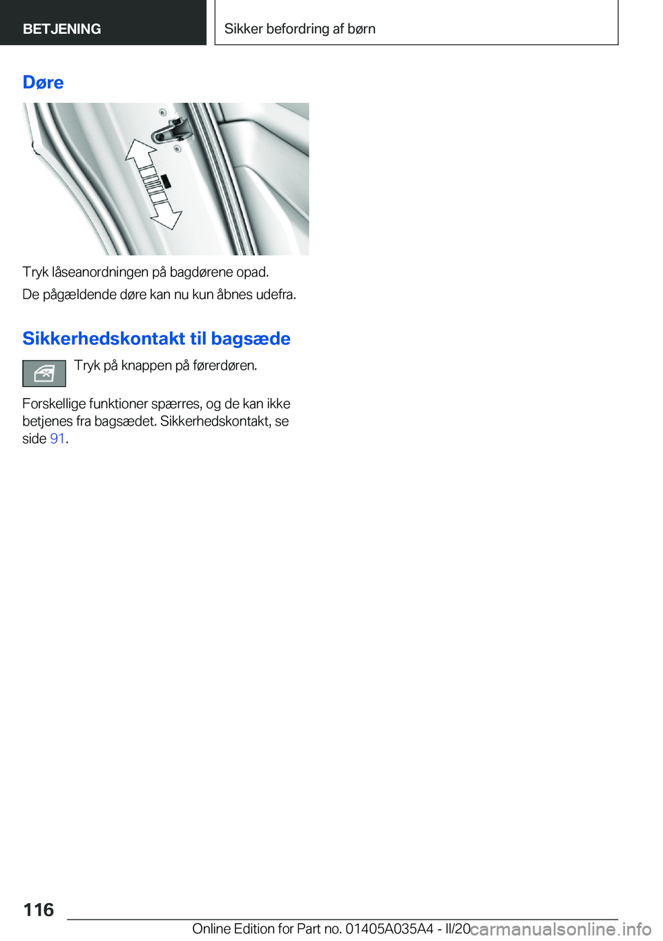 BMW X4 2020  InstruktionsbØger (in Danish) �D�