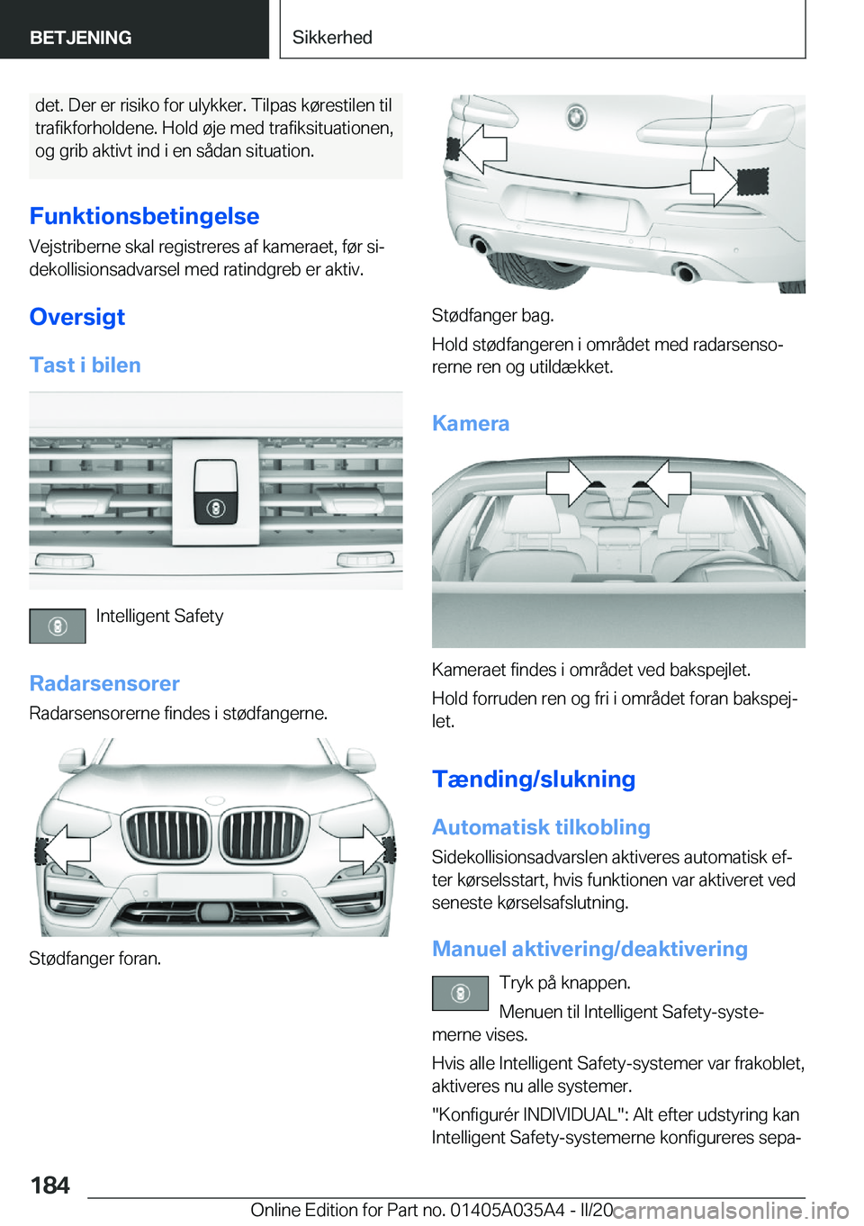 BMW X4 2020  InstruktionsbØger (in Danish) �d�e�t�.��D�e�r��e�r��r�i�s�i�k�o��f�o�r��u�l�y�k�k�e�r�.��T�i�l�p�a�s��k�