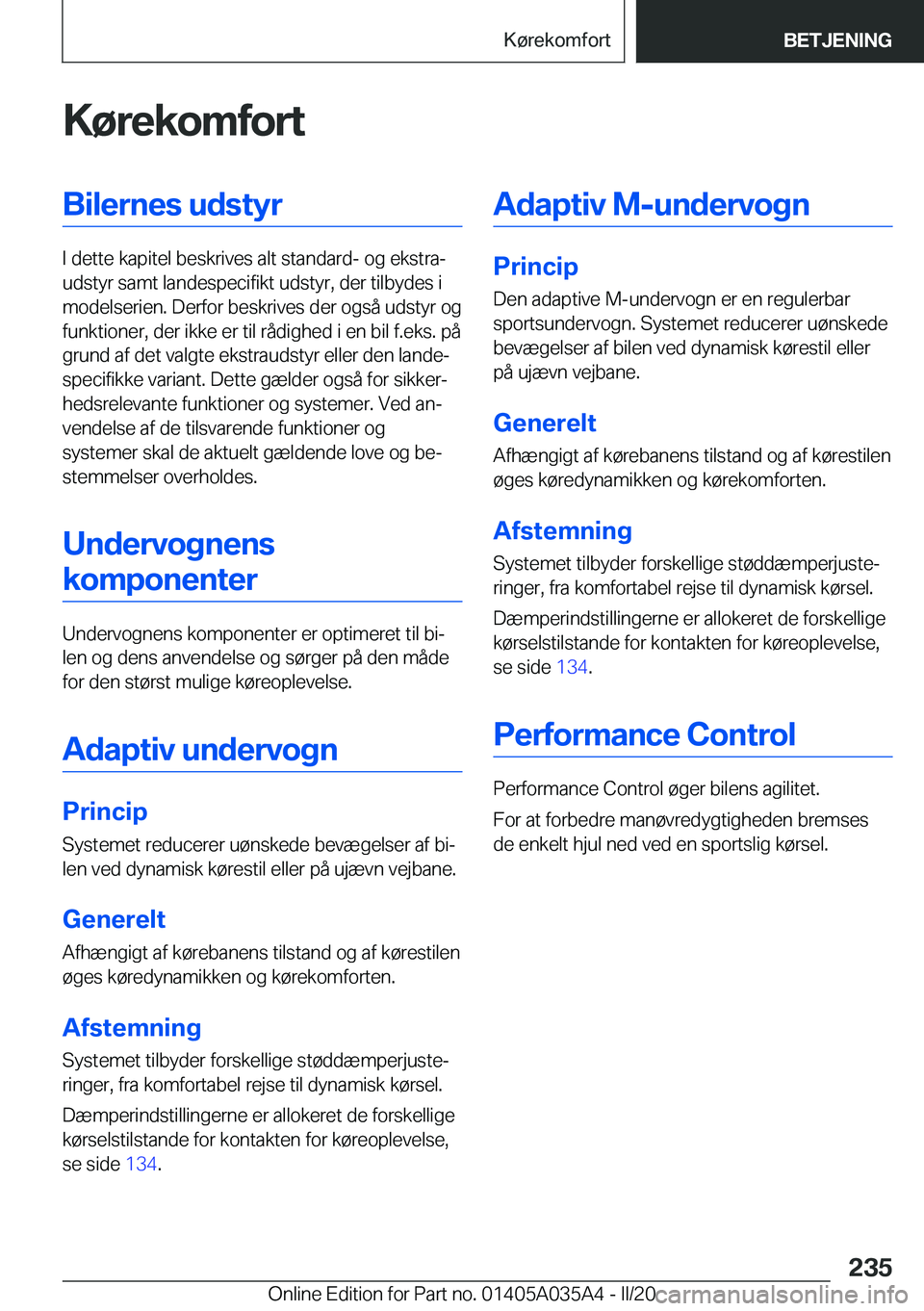 BMW X4 2020  InstruktionsbØger (in Danish) �K�