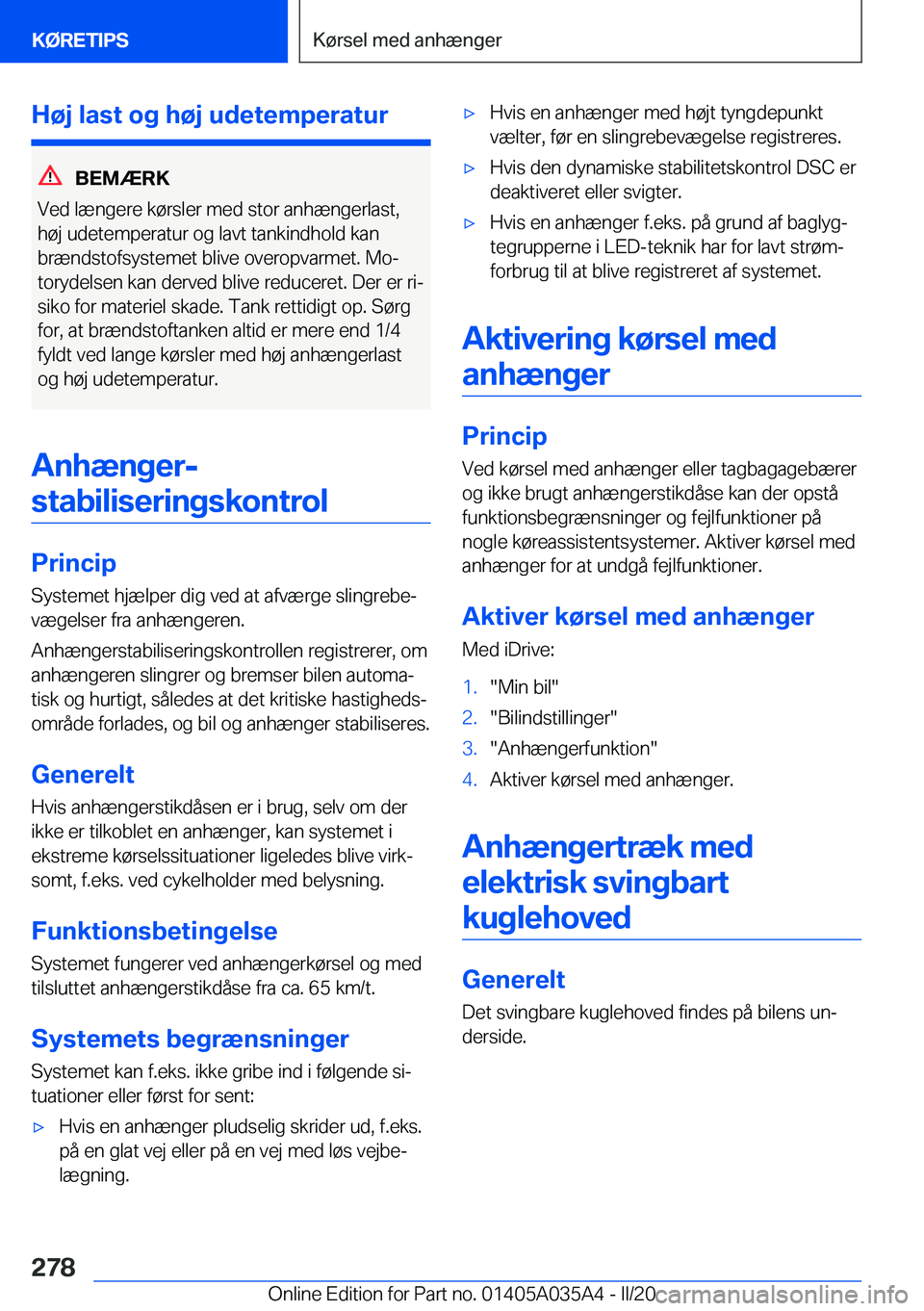 BMW X4 2020  InstruktionsbØger (in Danish) �H�
