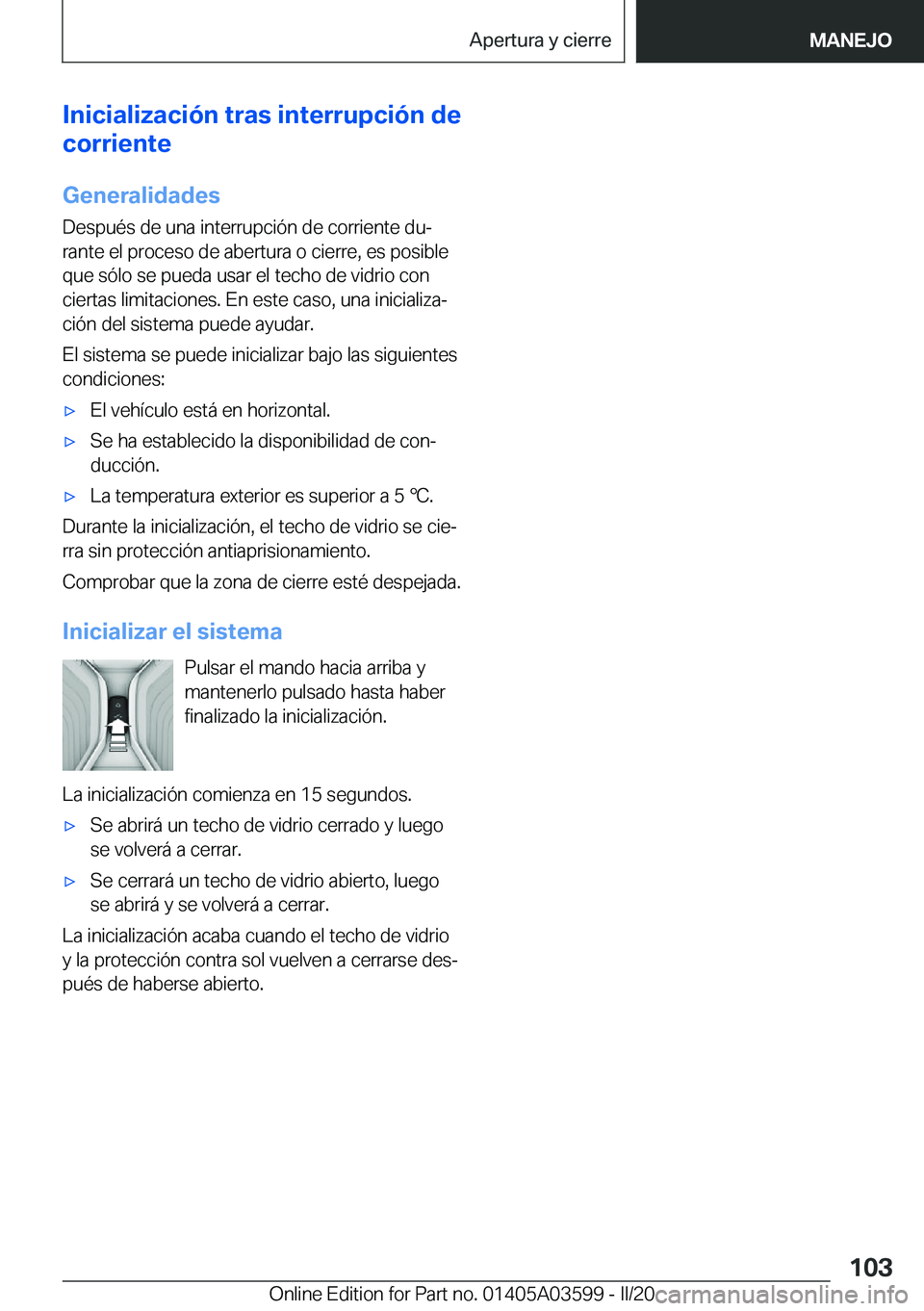BMW X4 2020  Manuales de Empleo (in Spanish) �I�n�i�c�i�a�l�i�z�a�c�i�