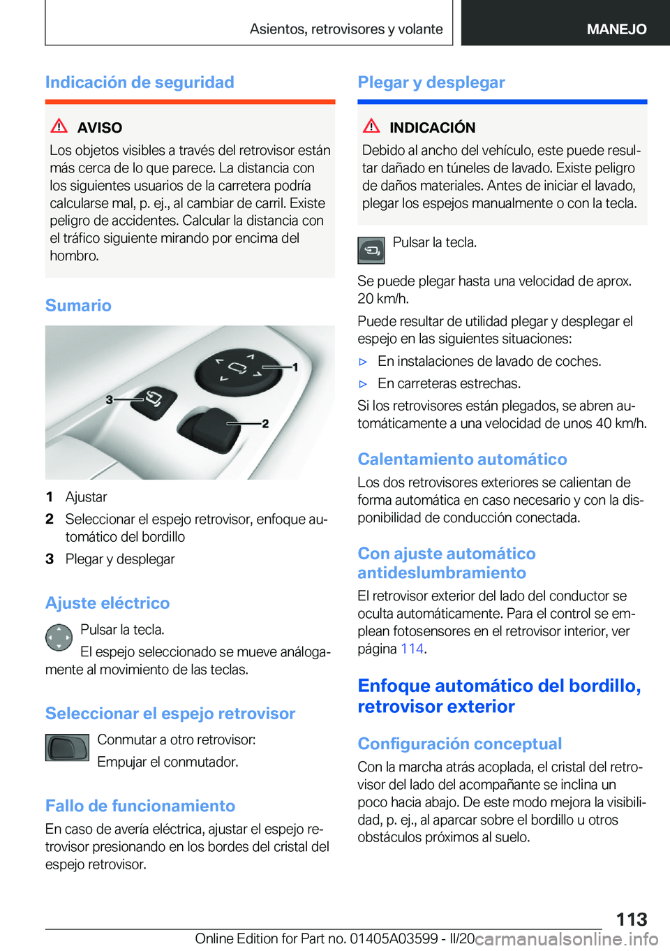BMW X4 2020  Manuales de Empleo (in Spanish) �I�n�d�i�c�a�c�i�