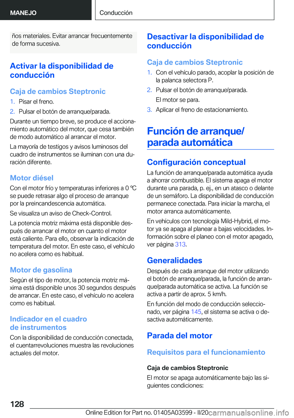 BMW X4 2020  Manuales de Empleo (in Spanish) �