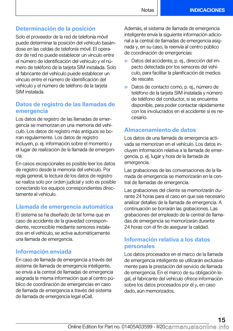 BMW X4 2020  Manuales de Empleo (in Spanish) �D�e�t�e�r�m�i�n�a�c�i�