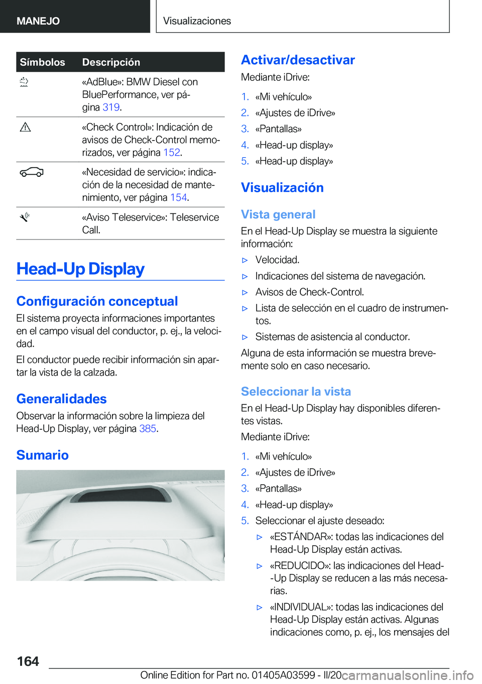 BMW X4 2020  Manuales de Empleo (in Spanish) �S�