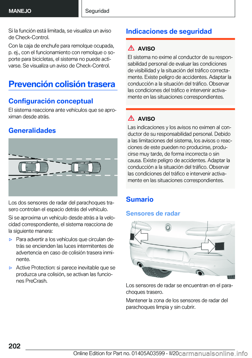 BMW X4 2020  Manuales de Empleo (in Spanish) �S�i��l�a��f�u�n�c�i�