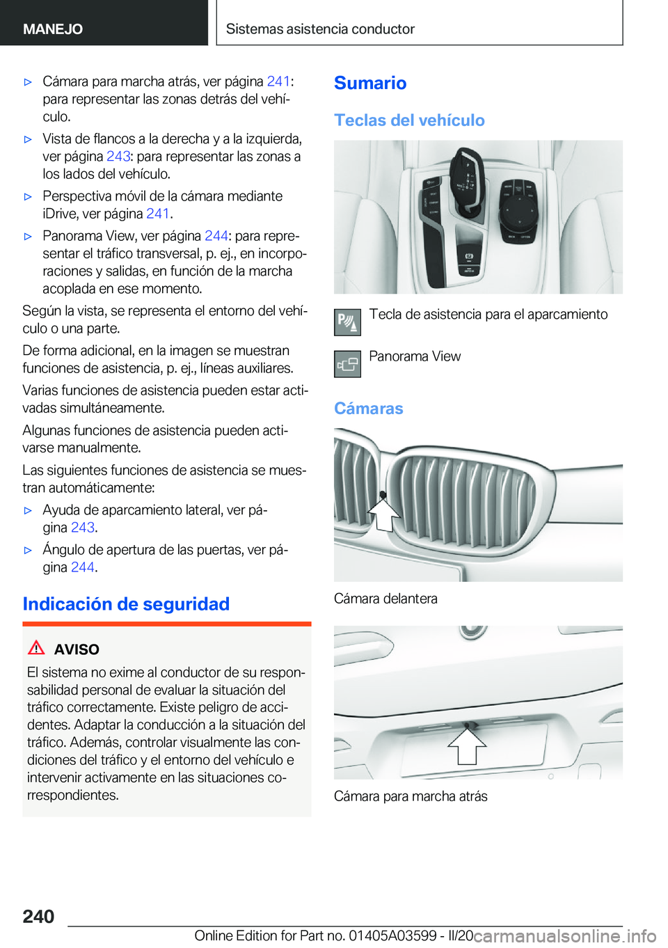 BMW X4 2020  Manuales de Empleo (in Spanish) x�C�