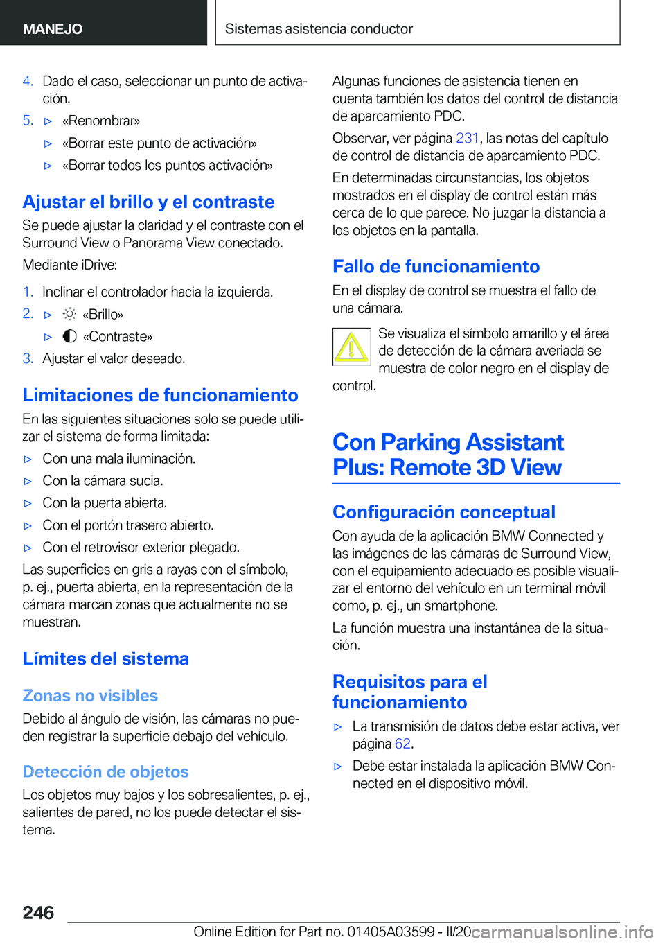 BMW X4 2020  Manuales de Empleo (in Spanish) �4�.�D�a�d�o��e�l��c�a�s�o�,��s�e�l�e�c�c�i�o�n�a�r��u�n��p�u�n�t�o��d�e��a�c�t�i�v�aª
�c�i�