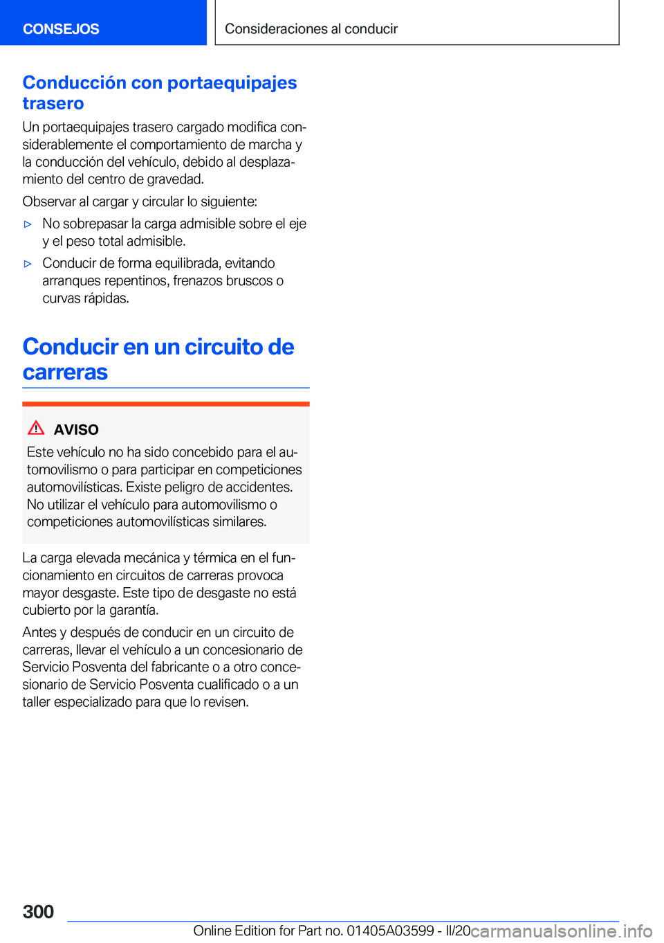 BMW X4 2020  Manuales de Empleo (in Spanish) �C�o�n�d�u�c�c�i�