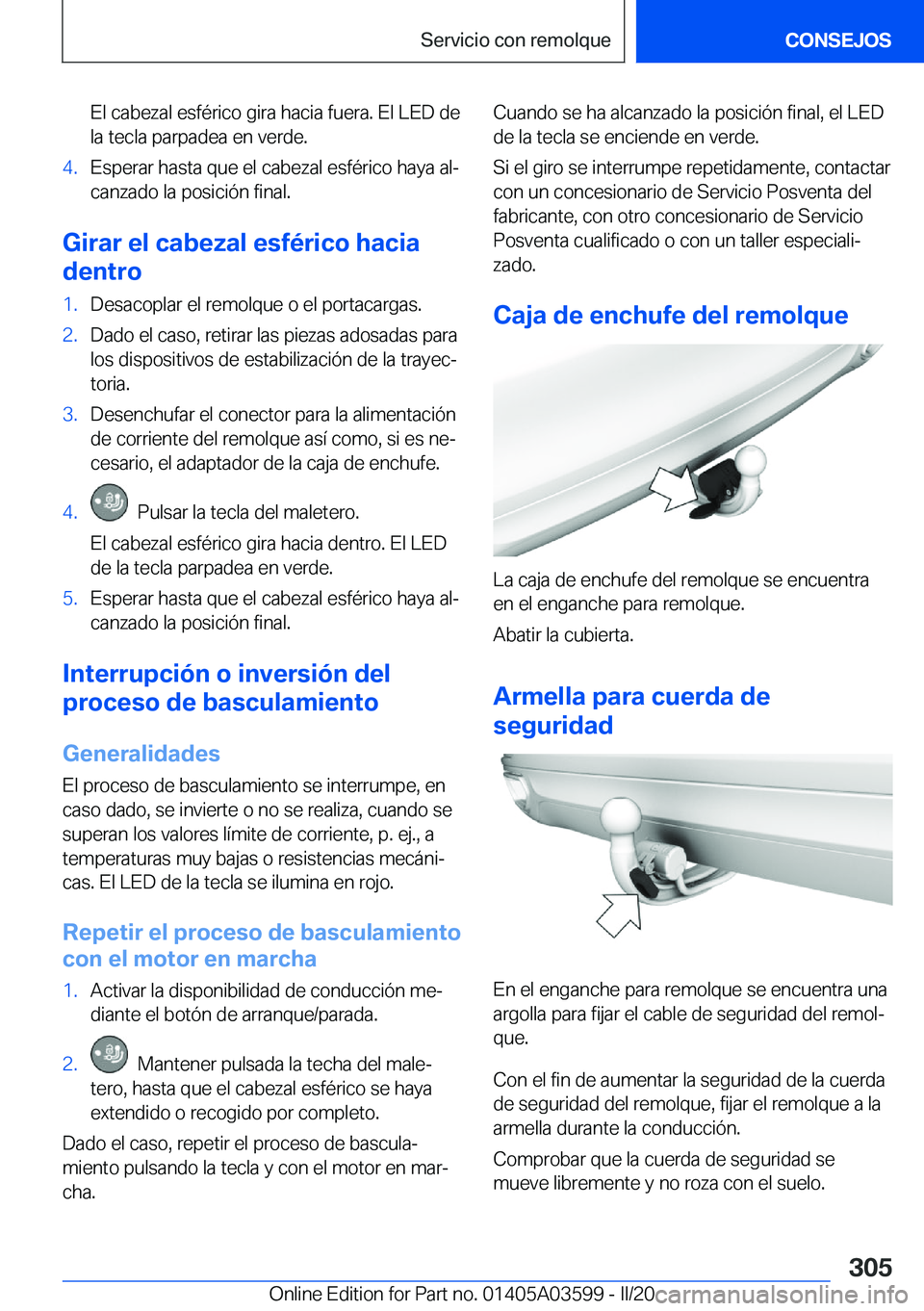 BMW X4 2020  Manuales de Empleo (in Spanish) �E�l��c�a�b�e�z�a�l��e�s�f�