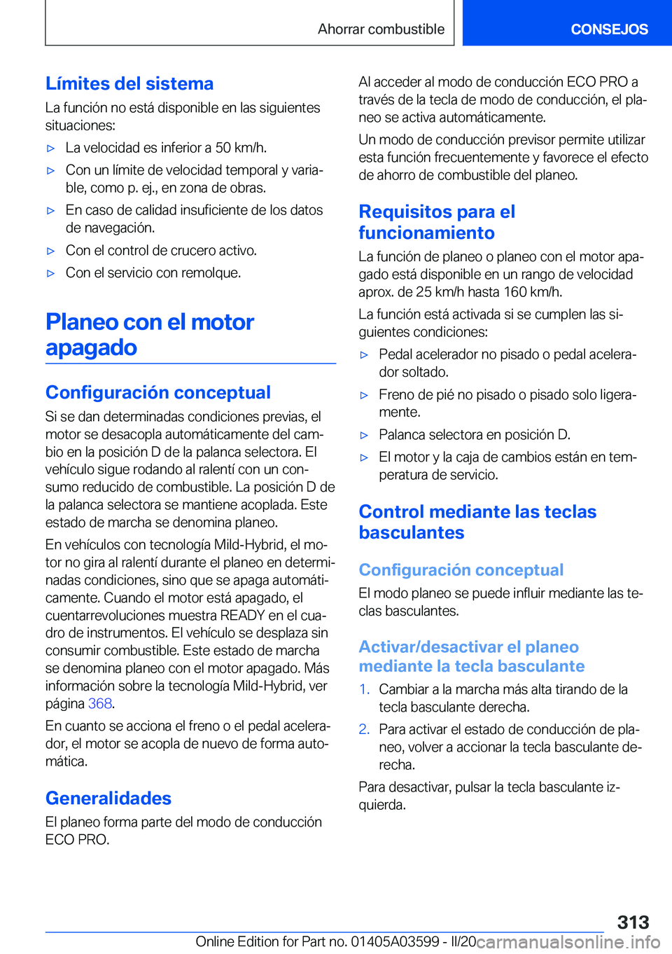 BMW X4 2020  Manuales de Empleo (in Spanish) �L�