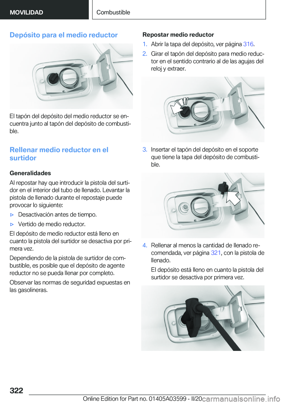 BMW X4 2020  Manuales de Empleo (in Spanish) �D�e�p�