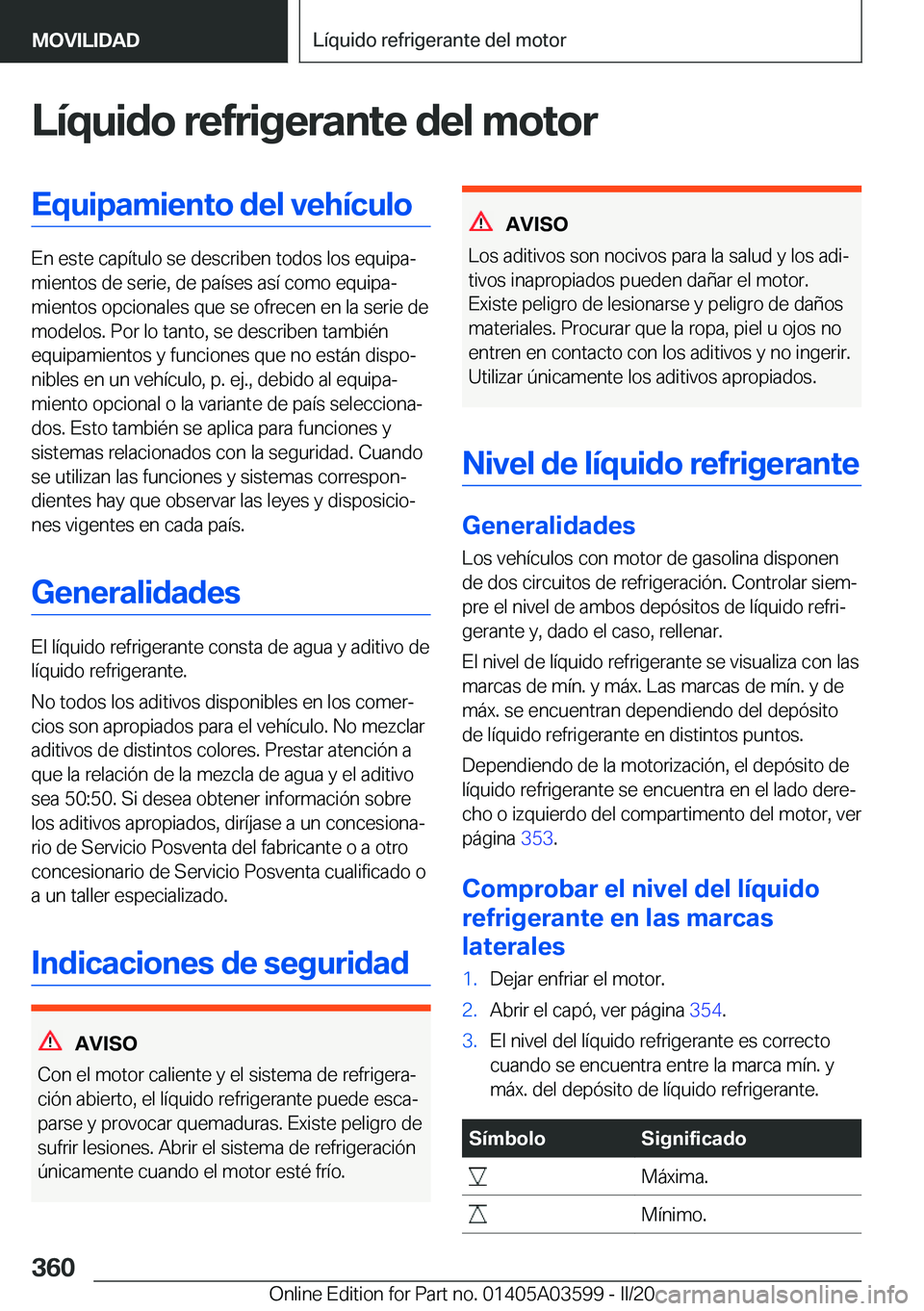 BMW X4 2020  Manuales de Empleo (in Spanish) �L�