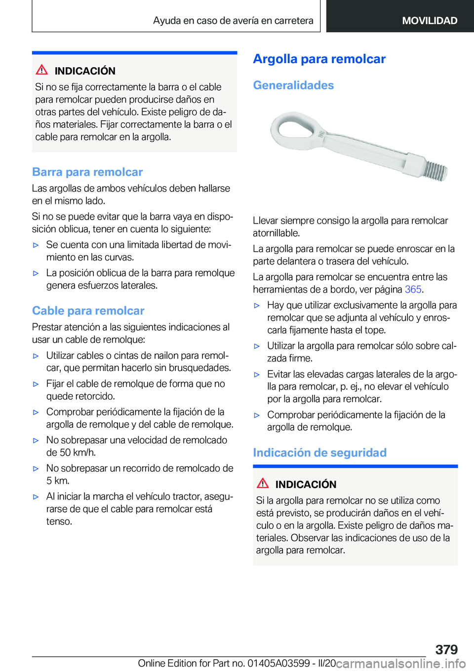 BMW X4 2020  Manuales de Empleo (in Spanish) �I�N�D�I�C�A�C�I�