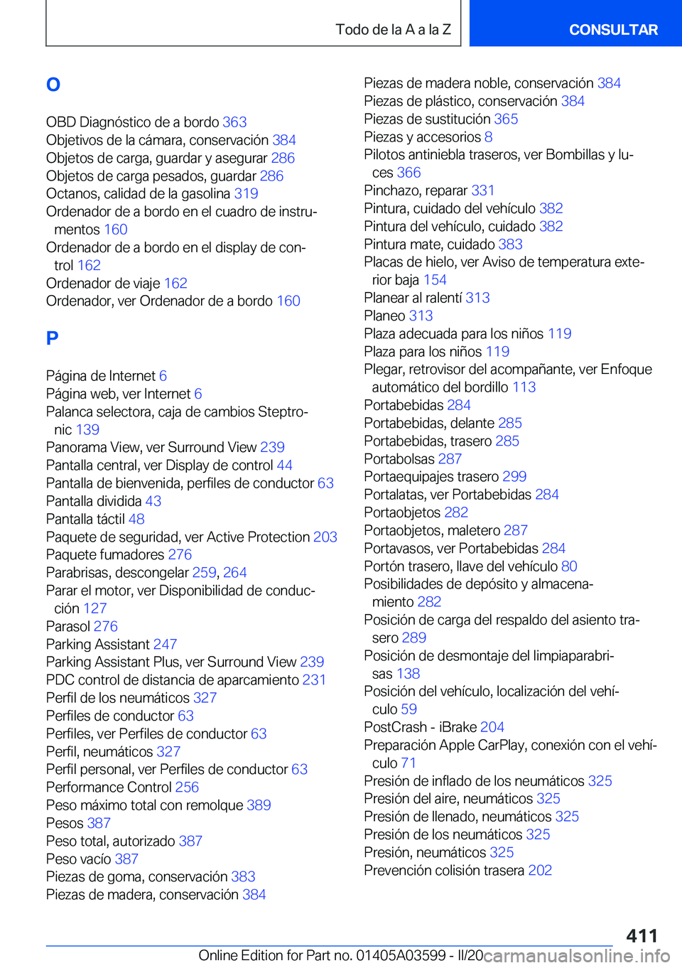 BMW X4 2020  Manuales de Empleo (in Spanish) �O
�O�B�D��D�i�a�g�n�
