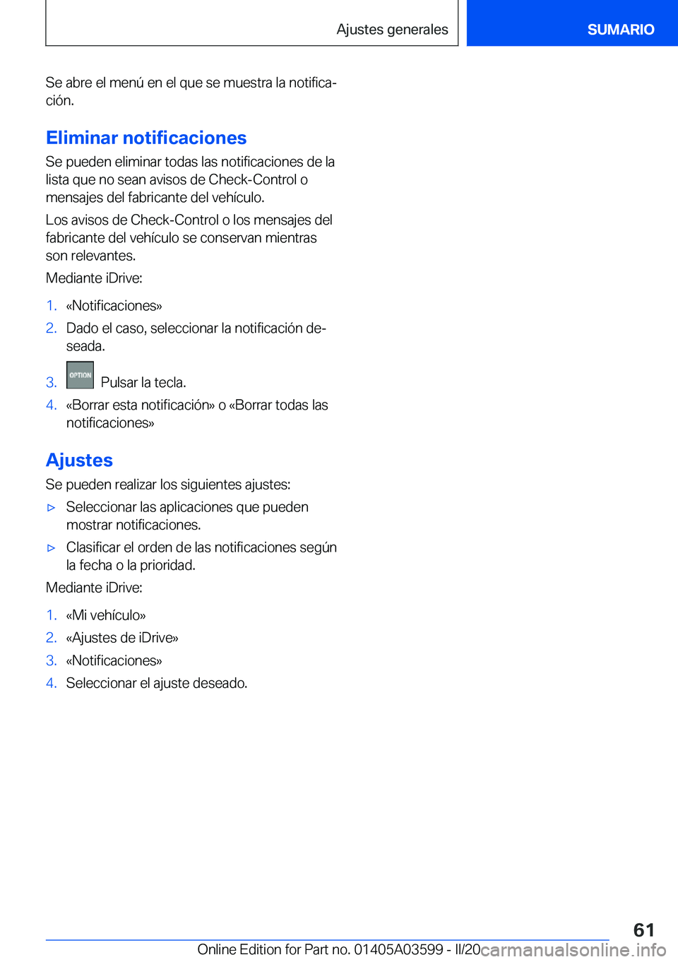 BMW X4 2020  Manuales de Empleo (in Spanish) �S�e��a�b�r�e��e�l��m�e�n�