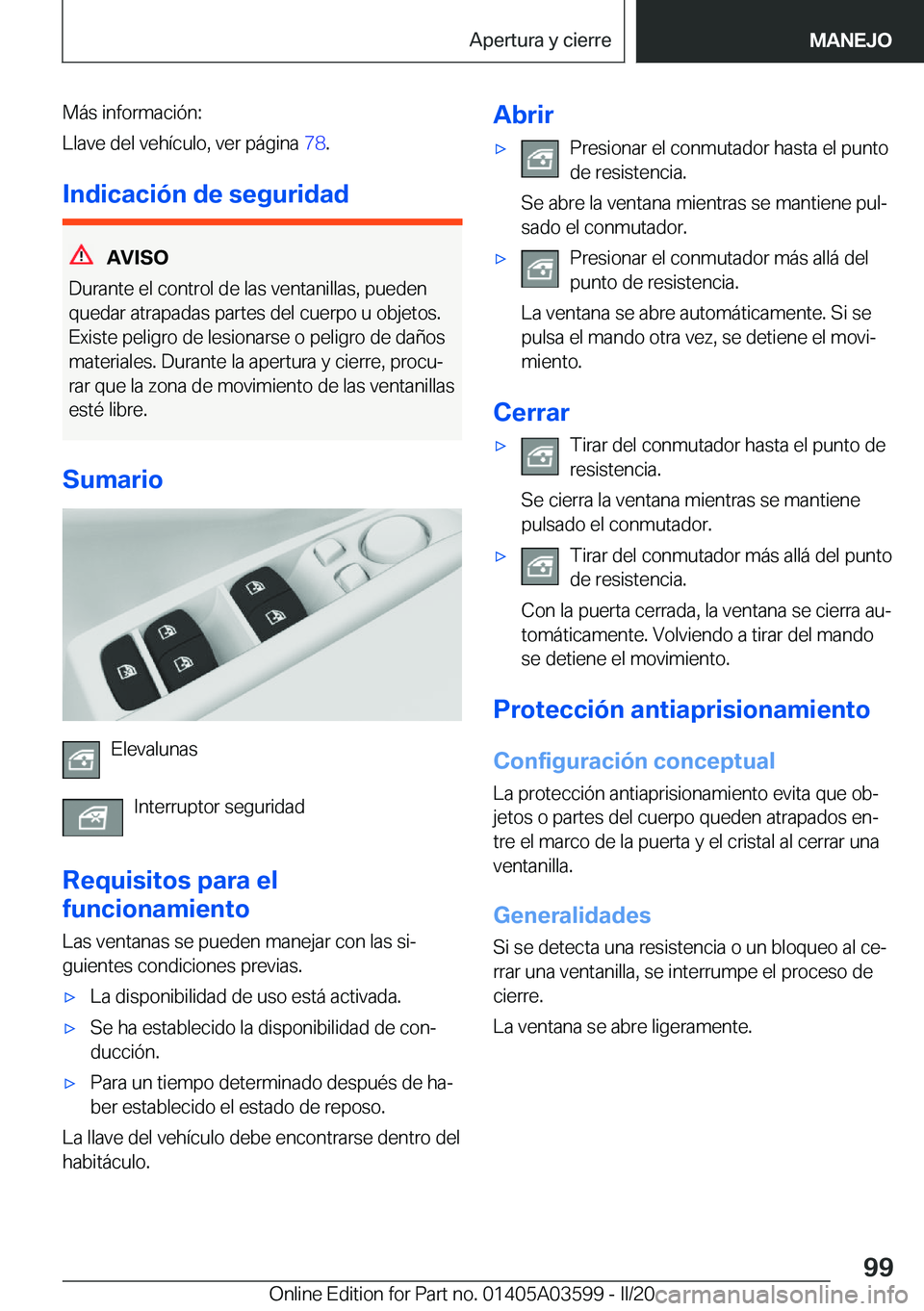 BMW X4 2020  Manuales de Empleo (in Spanish) �M�