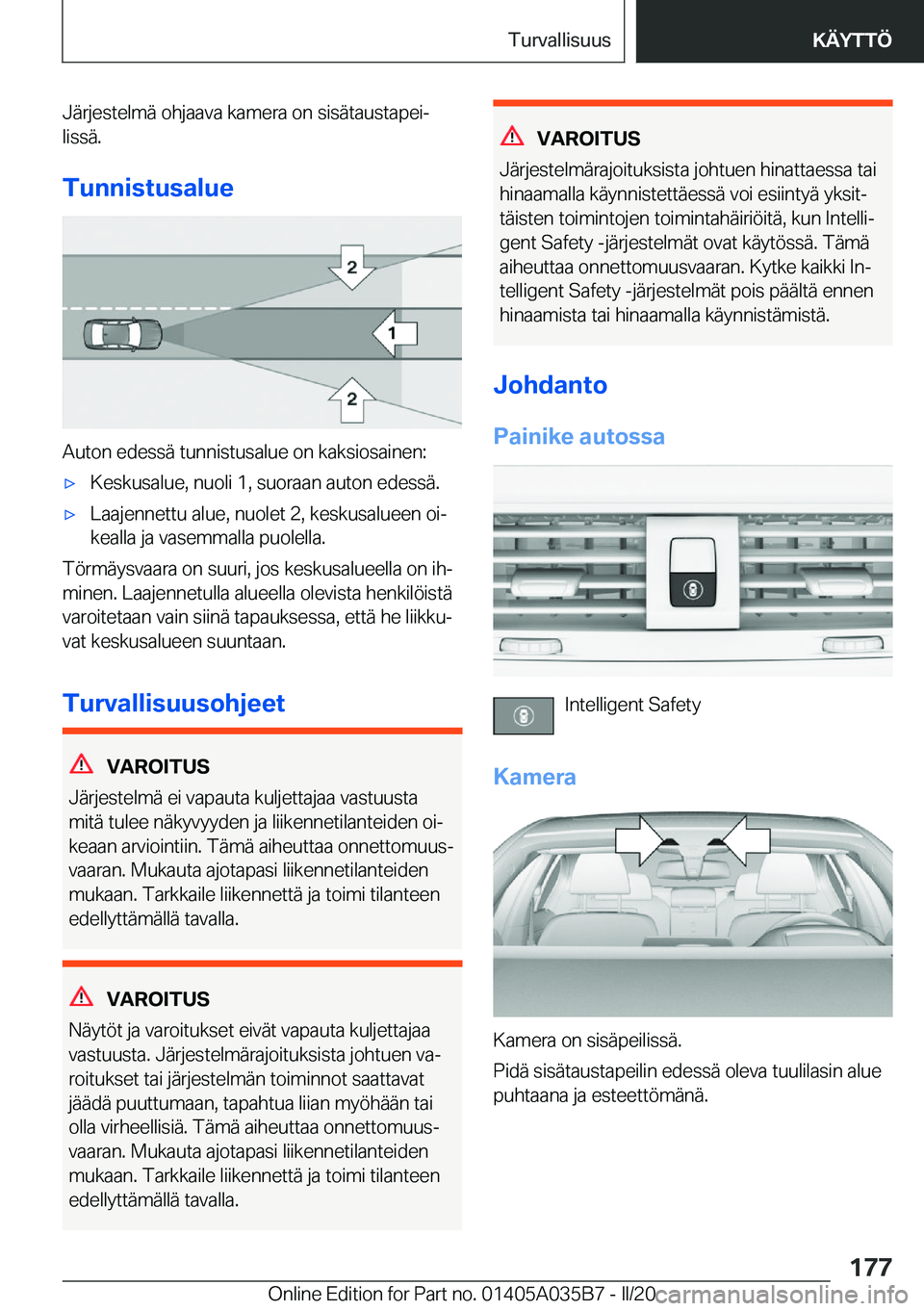 BMW X4 2020  Omistajan Käsikirja (in Finnish) �J�