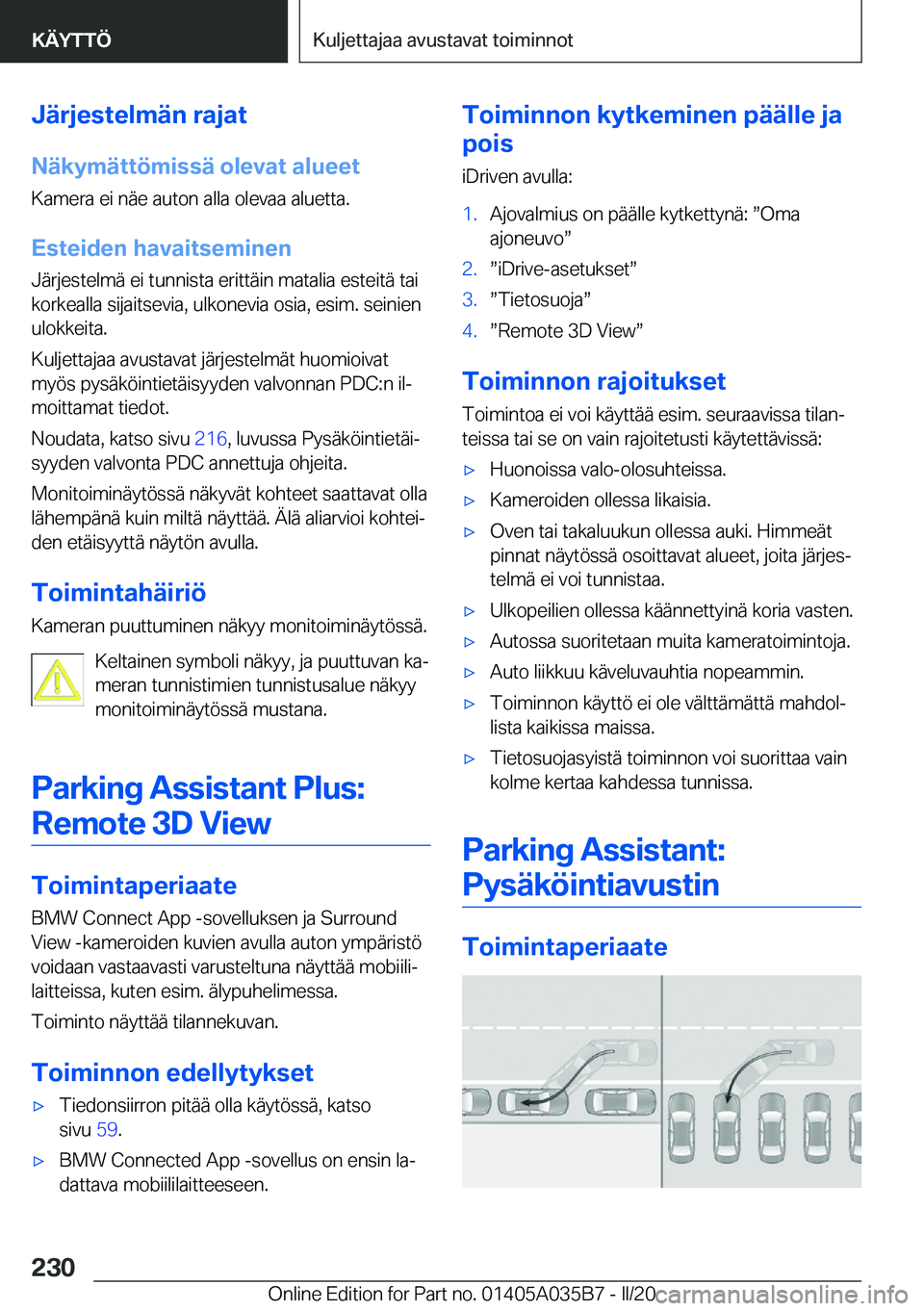 BMW X4 2020  Omistajan Käsikirja (in Finnish) �J�