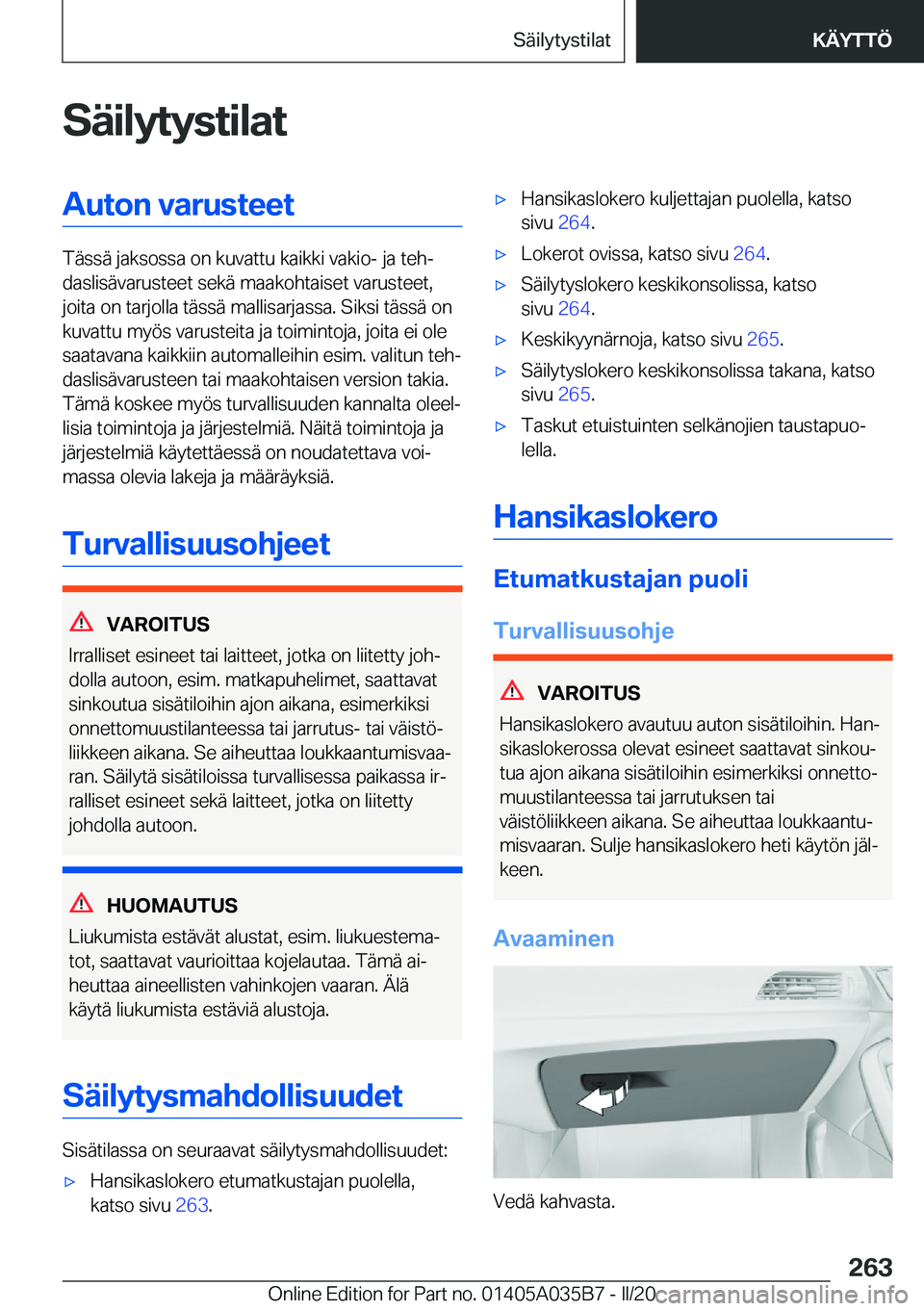 BMW X4 2020  Omistajan Käsikirja (in Finnish) �S�