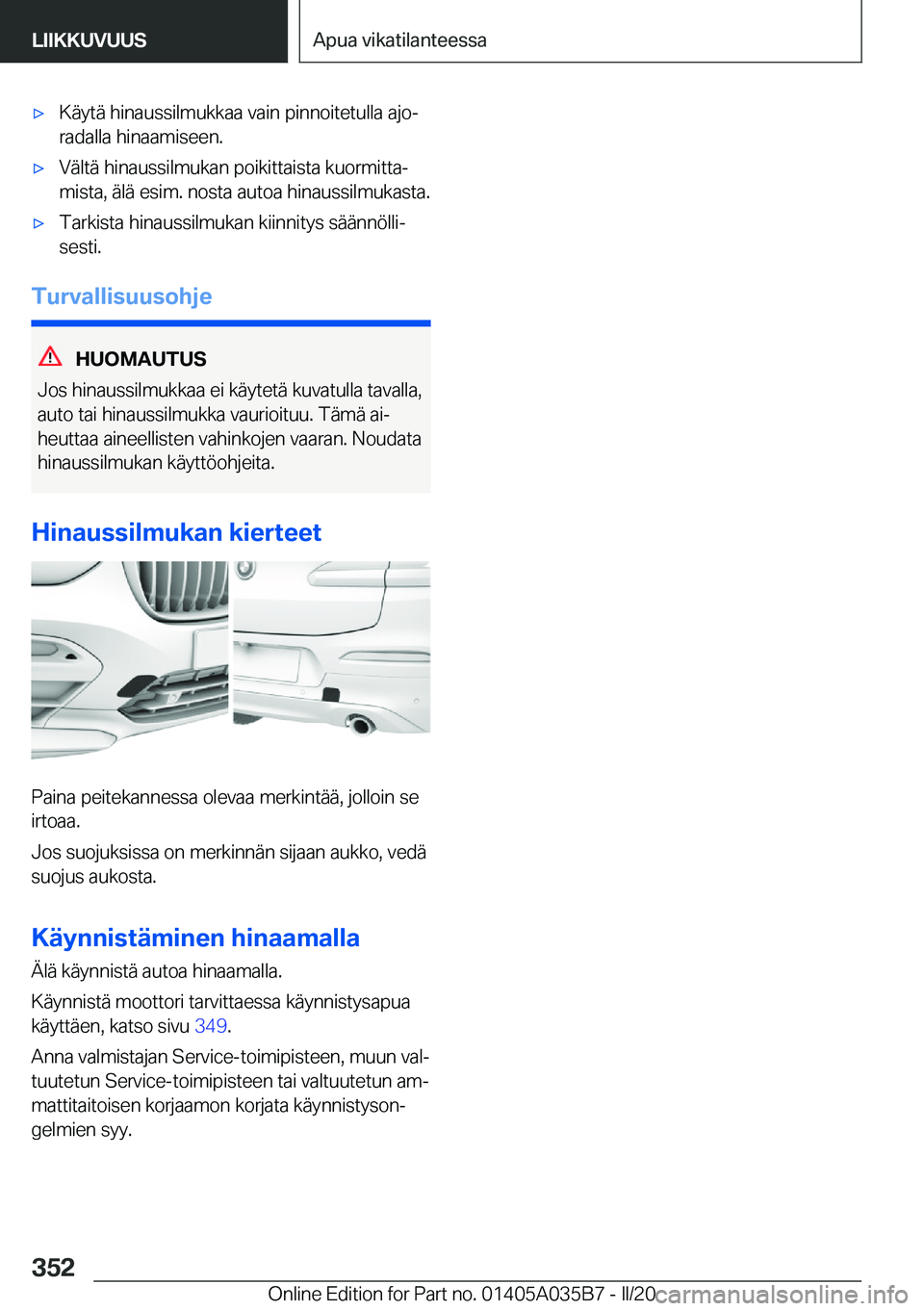 BMW X4 2020  Omistajan Käsikirja (in Finnish) 'x�K�