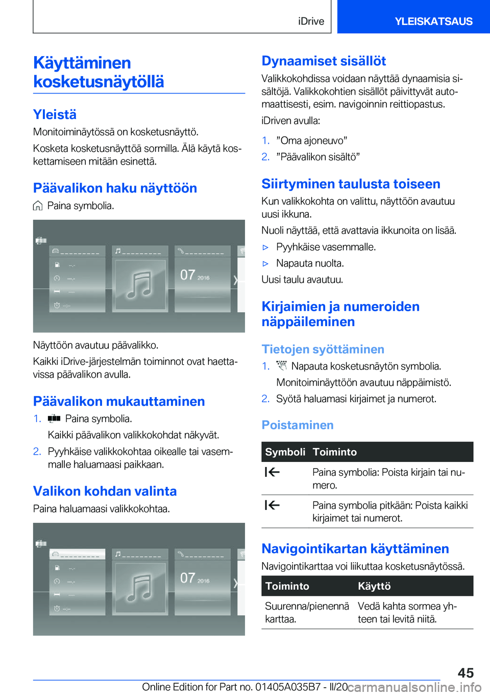 BMW X4 2020  Omistajan Käsikirja (in Finnish) �K�