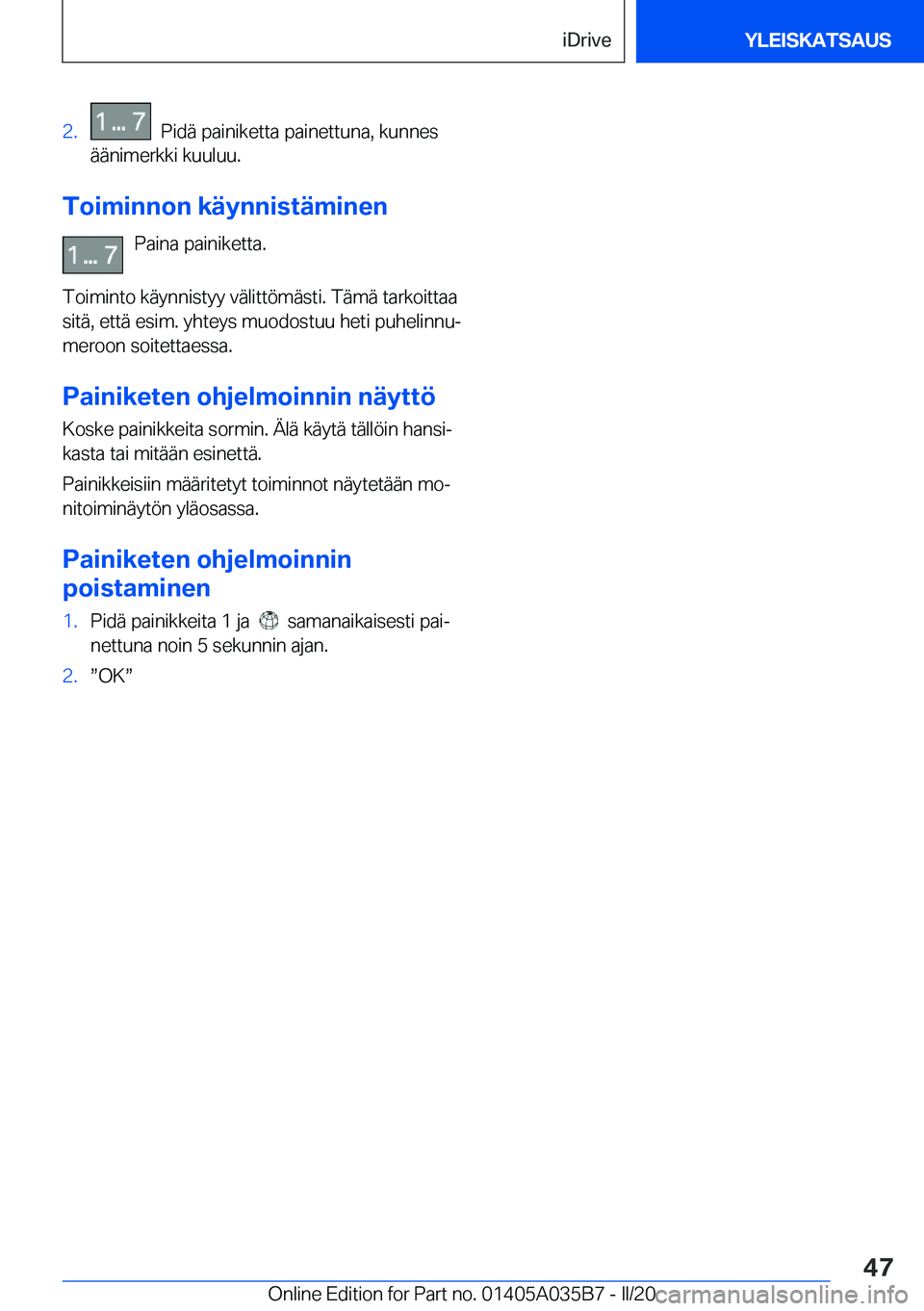 BMW X4 2020  Omistajan Käsikirja (in Finnish) �2�.���P�i�d�