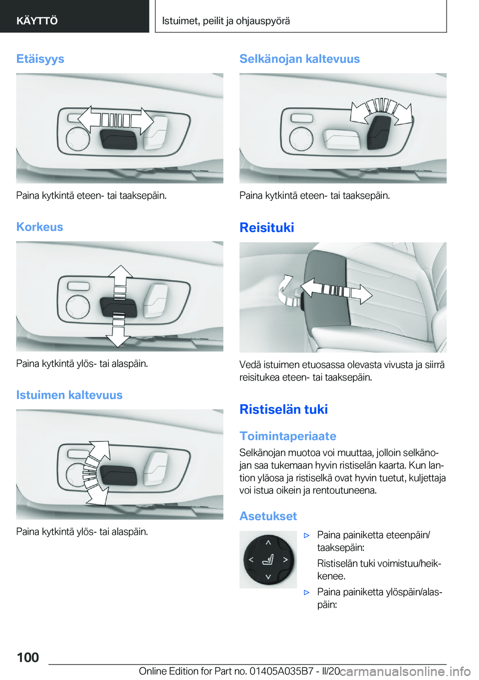 BMW X4 2020  Omistajan Käsikirja (in Finnish) �E�t�