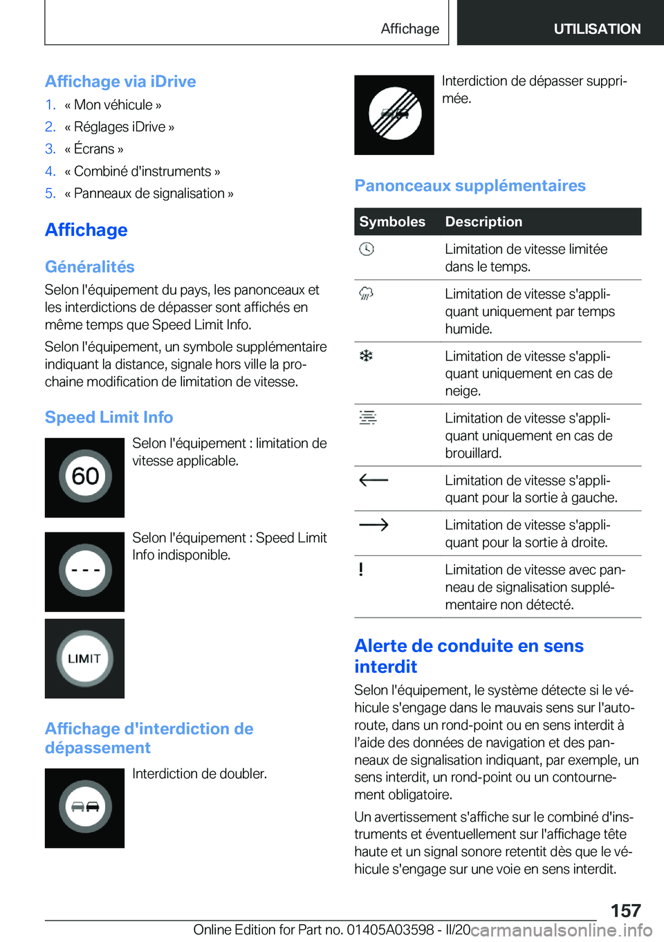 BMW X4 2020  Notices Demploi (in French) �A�f�f�i�c�h�a�g�e��v�i�a��i�D�r�i�v�e�1�.�k��M�o�n��v�é�h�i�c�u�l�e��{�2�.�k��R�é�g�l�a�g�e�s��i�D�r�i�v�e��{�3�.�k��